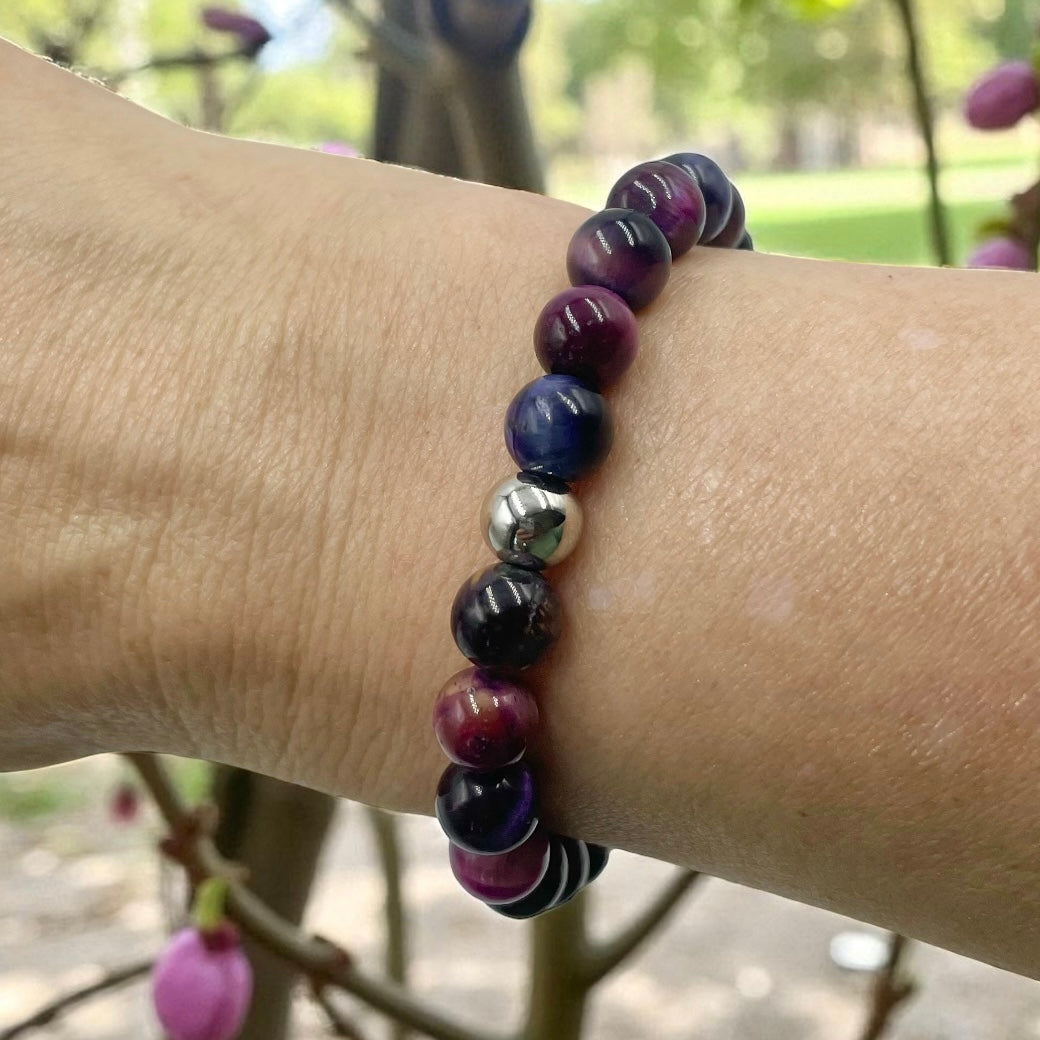 Tiger Eye Bracelet ~ Rainbow Galaxy