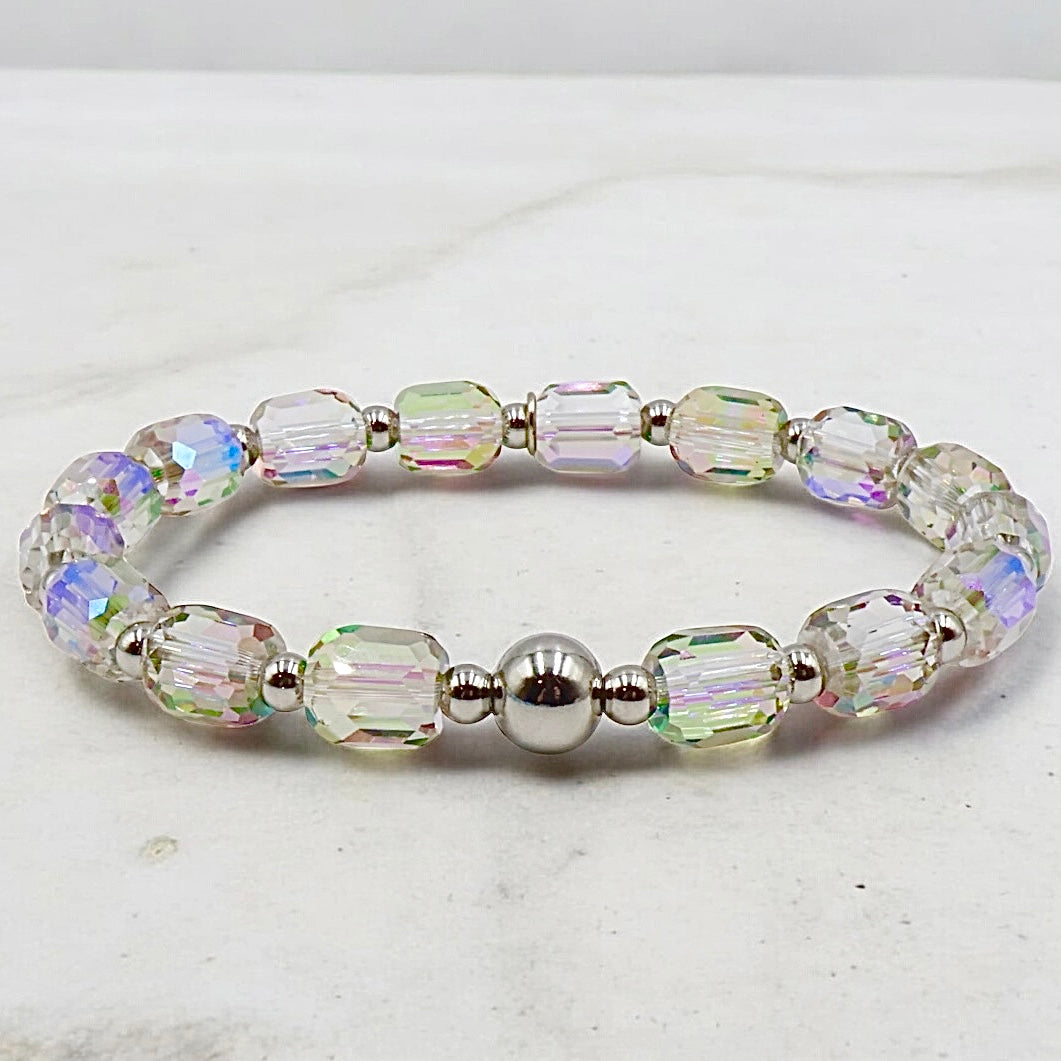 Mystique Purple | Faceted Pillar Bracelet