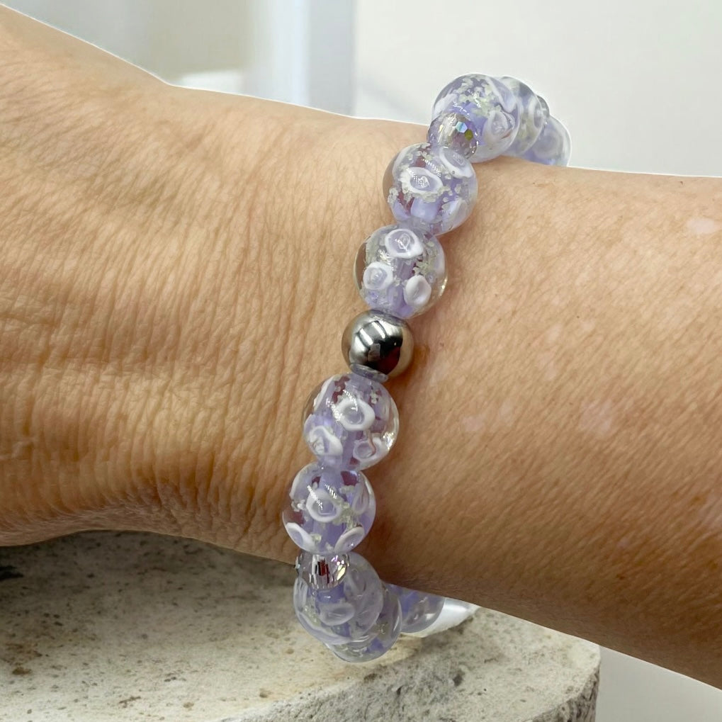Rings of Light Bracelet ~ Light Lilac