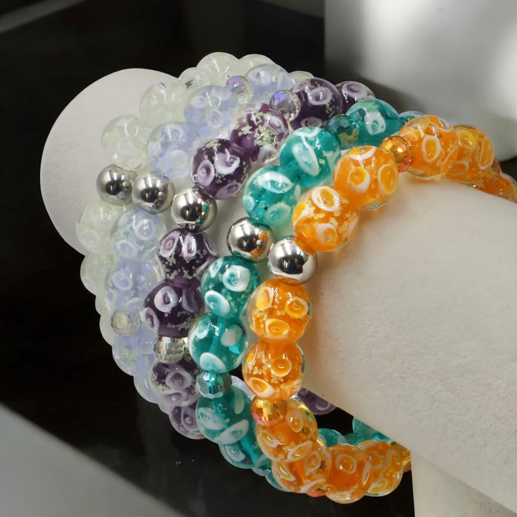 Rings of Light Bracelet ~ Deep Purple