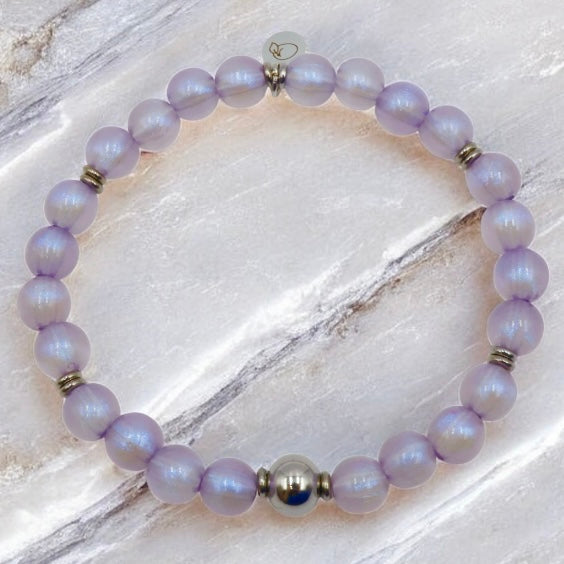 Silky Luster Bracelet ~ Heather Plum