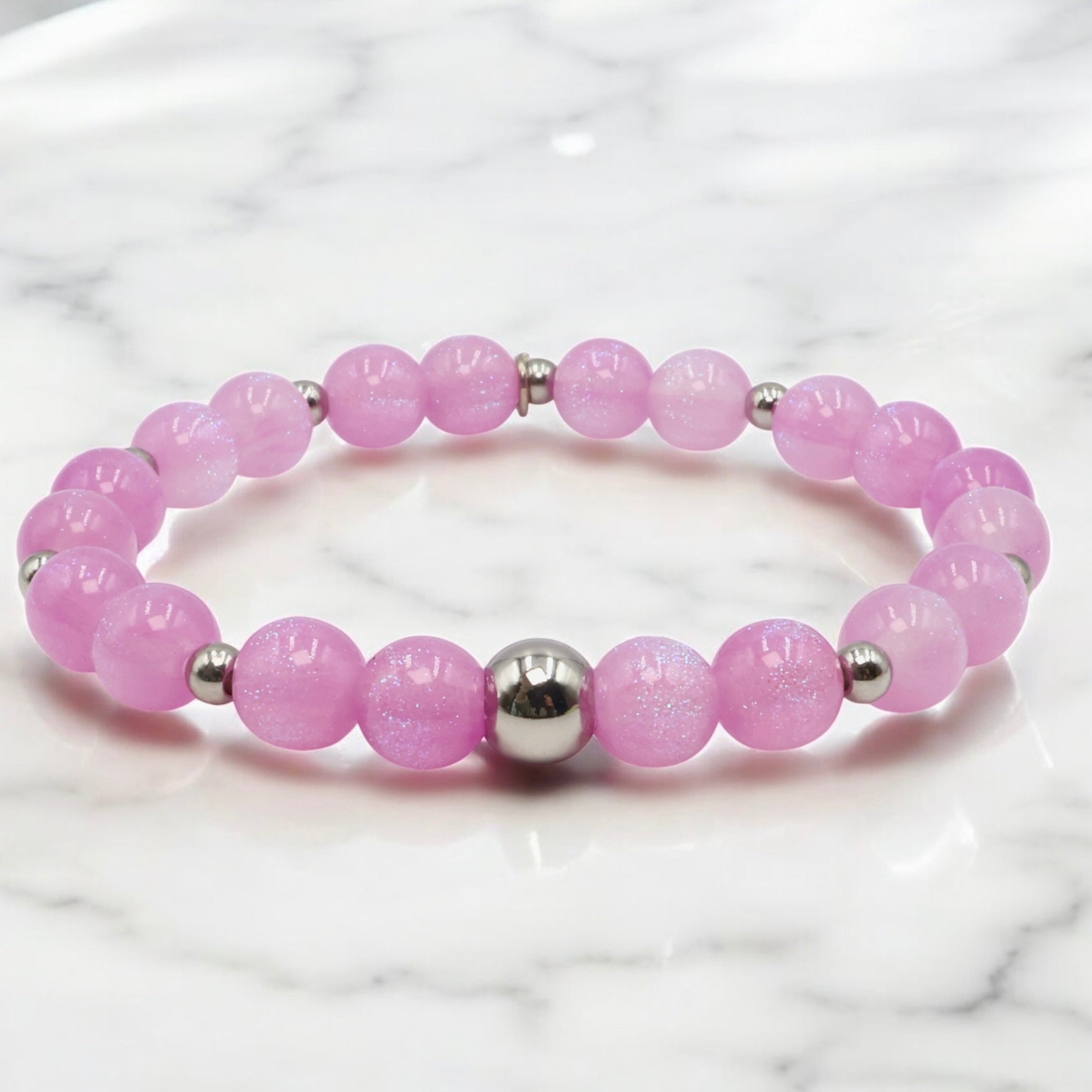 Sparkling Night Sky ~ Pink Snowberry