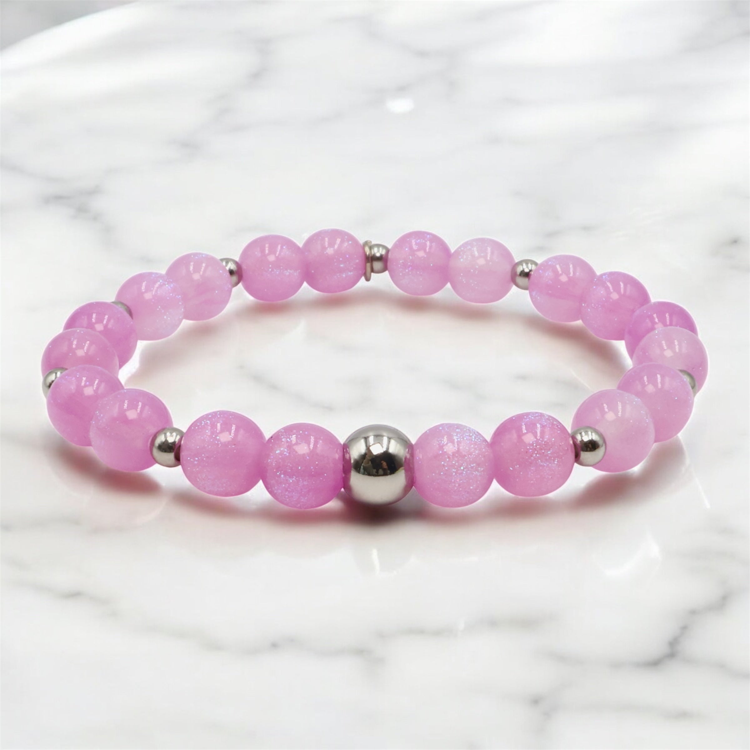 Sparkling Night Sky ~ Pink Snowberry