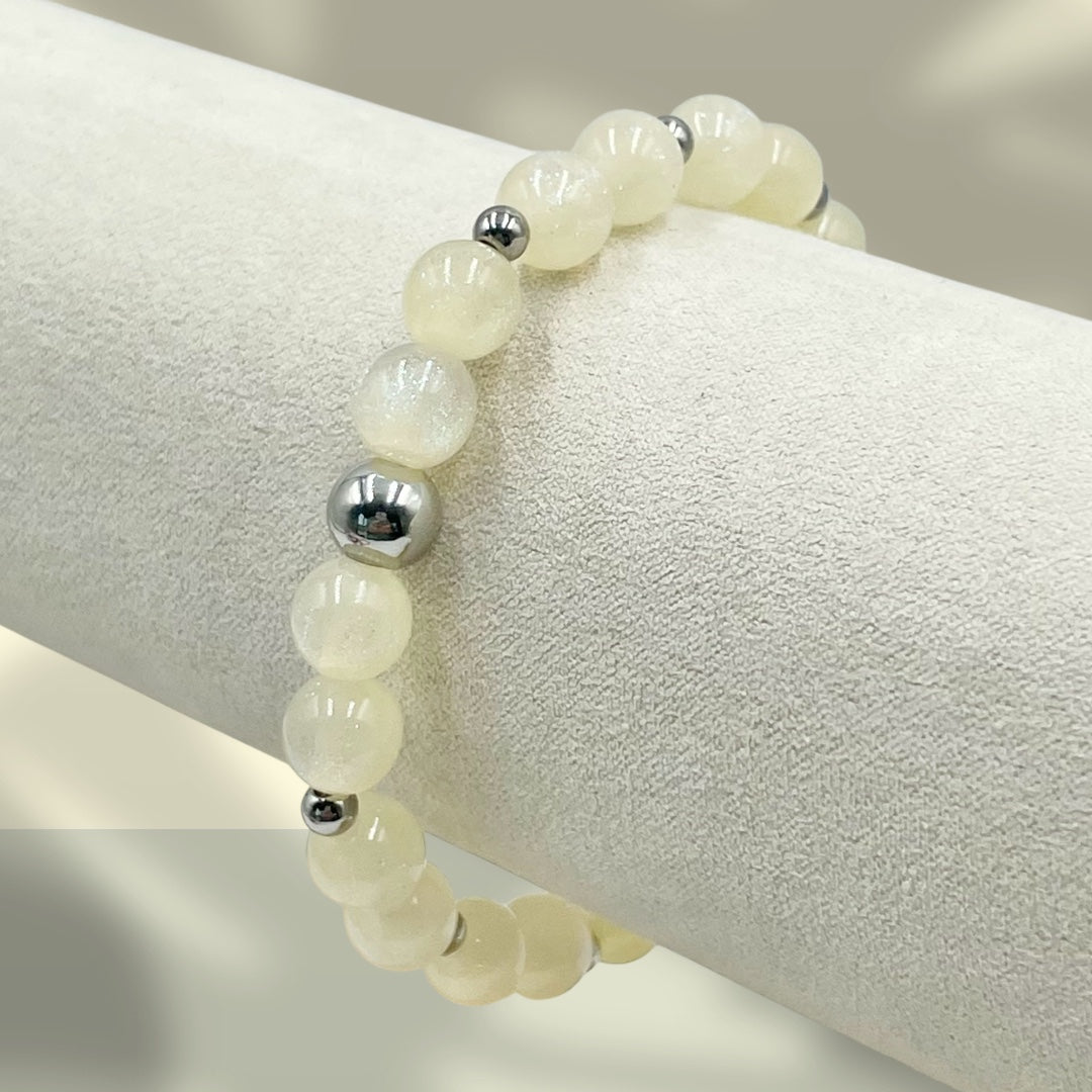 Sparkling Night Sky ~ Pearlescent Ivory