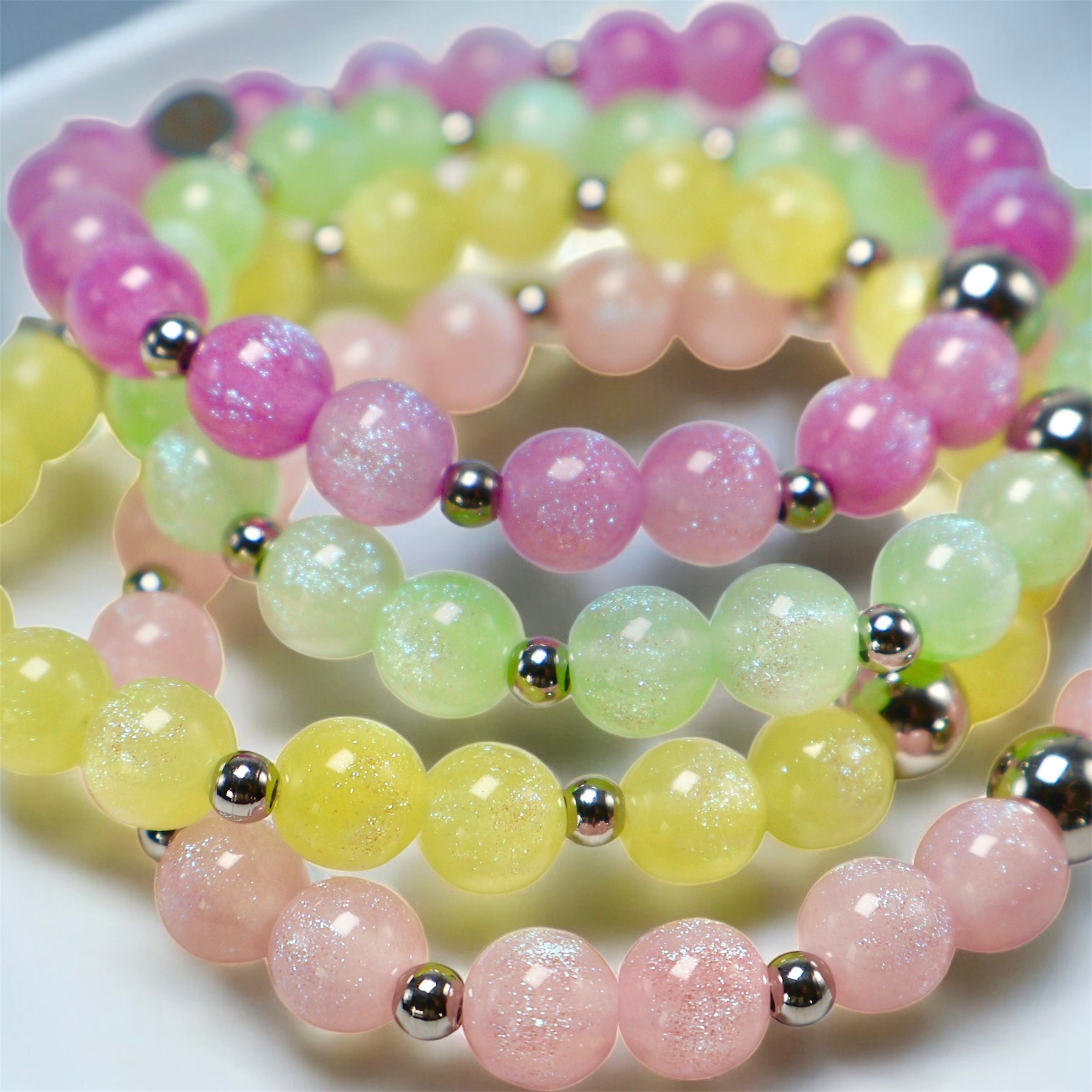 Sparkling Night Sky ~ Pink Snowberry