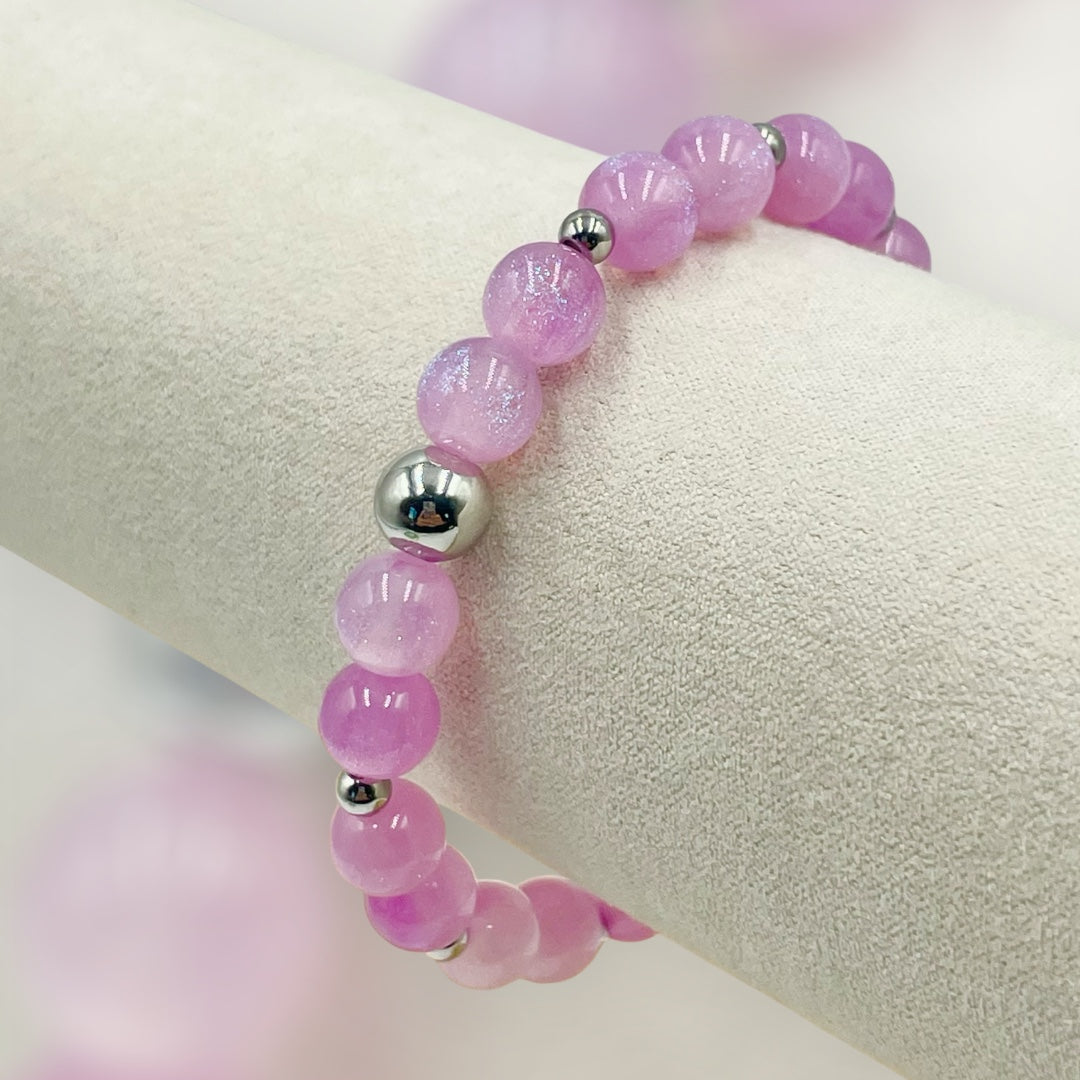 Sparkling Night Sky ~ Pink Snowberry