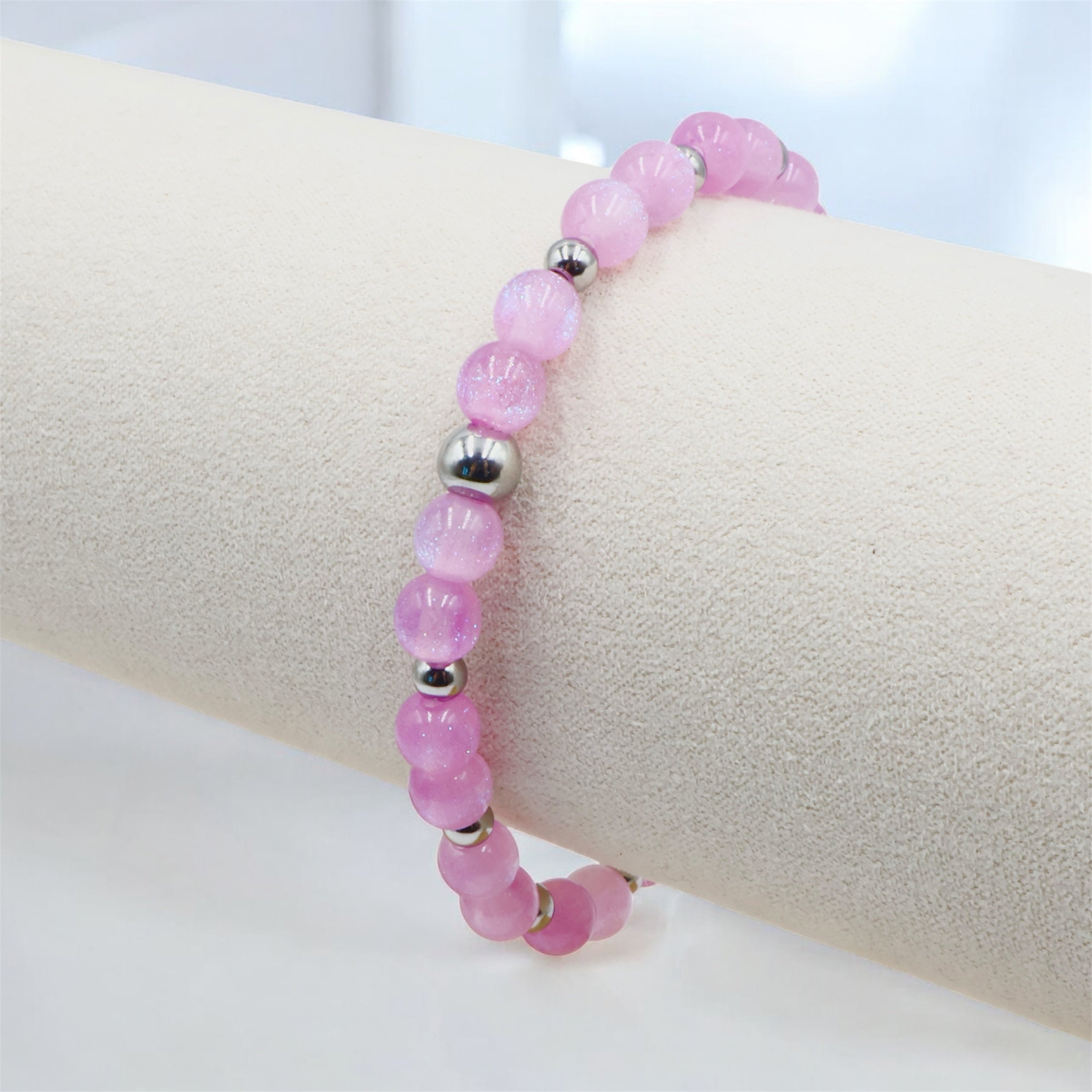 Sparkling Night Sky ~ Pink Snowberry