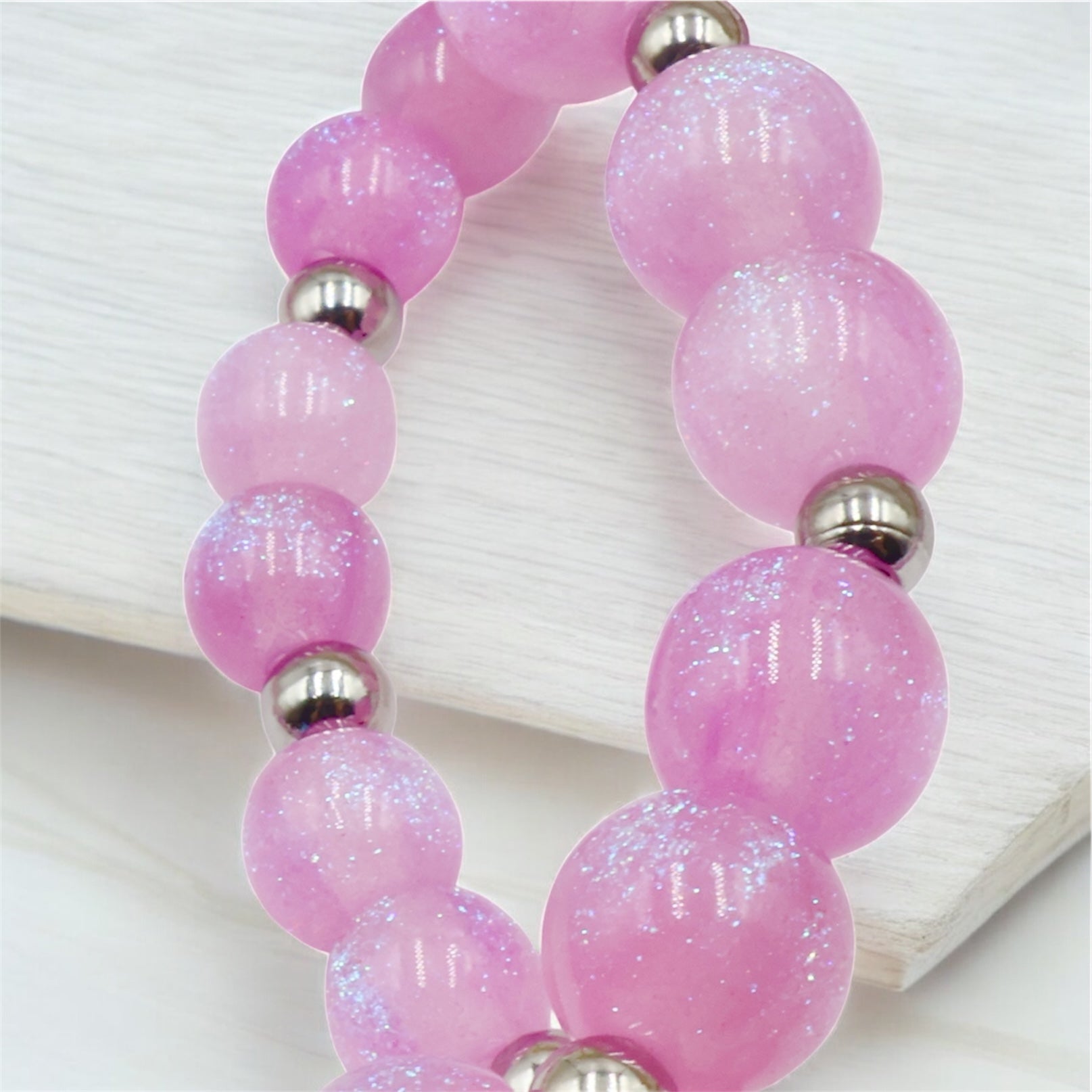 Sparkling Night Sky ~ Pink Snowberry