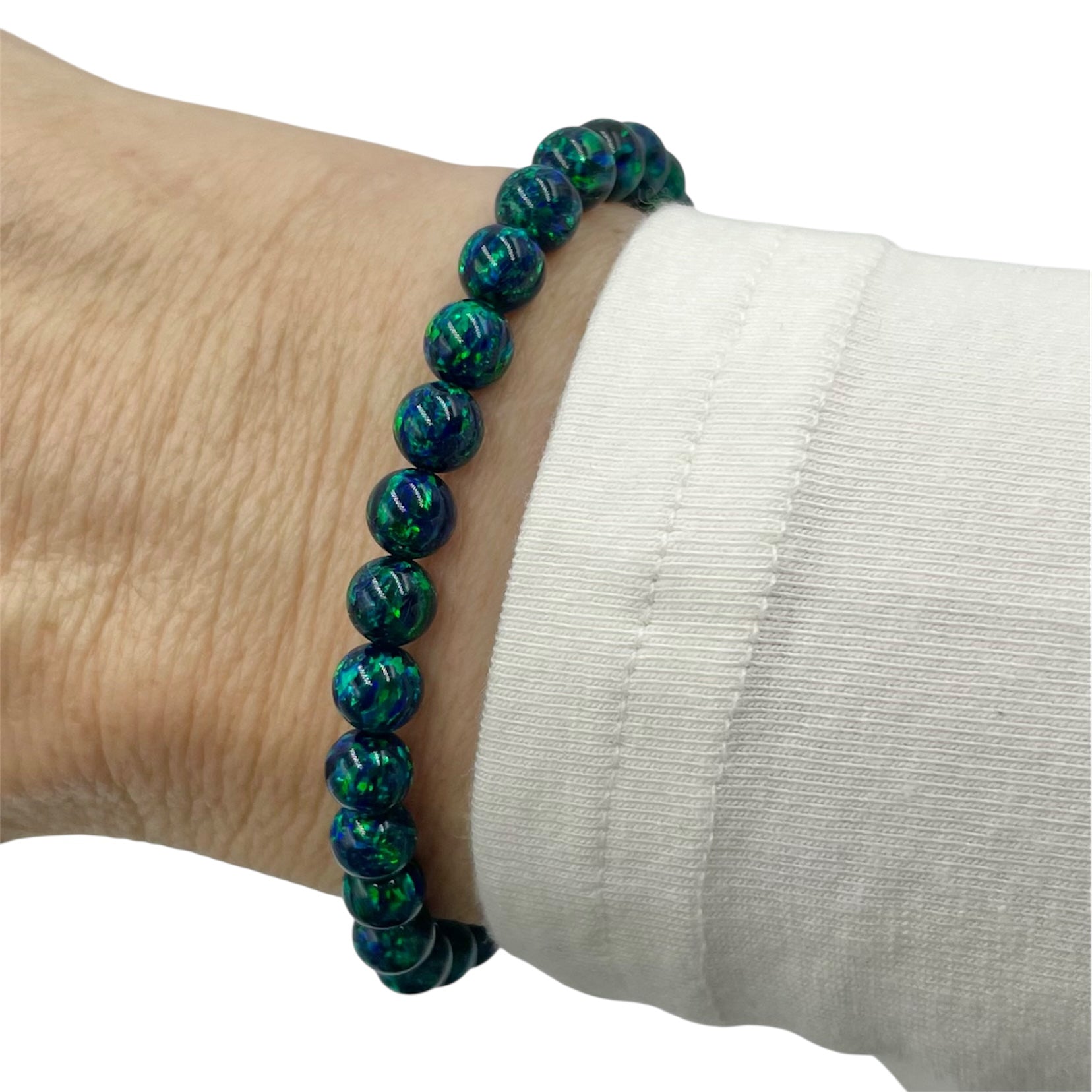 Opal Line Bracelet ~ Black Lagoon