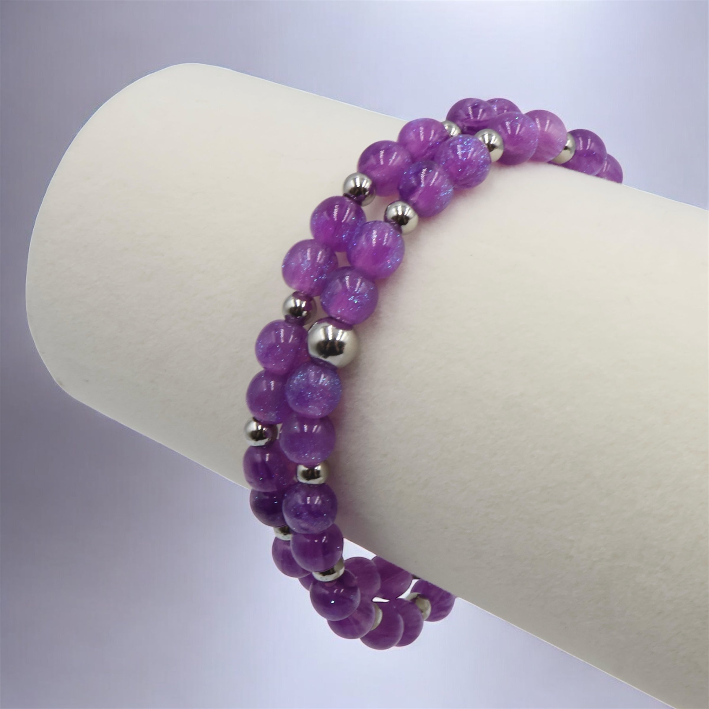 Sparkling Night Sky Wrap Bracelet ~ Sugarplum