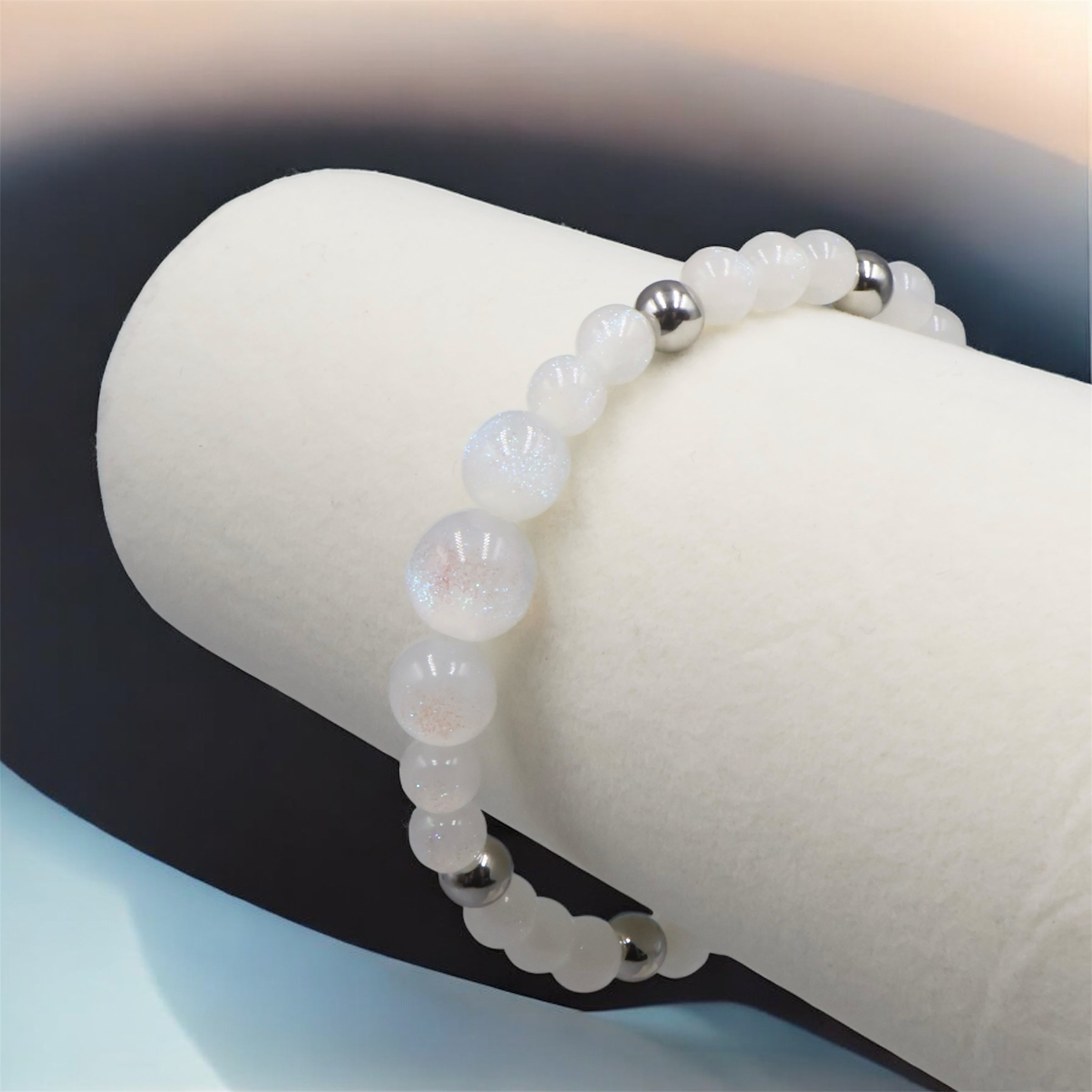 Sparkling Night Sky Cascade Bracelet ~ Aspen Snow