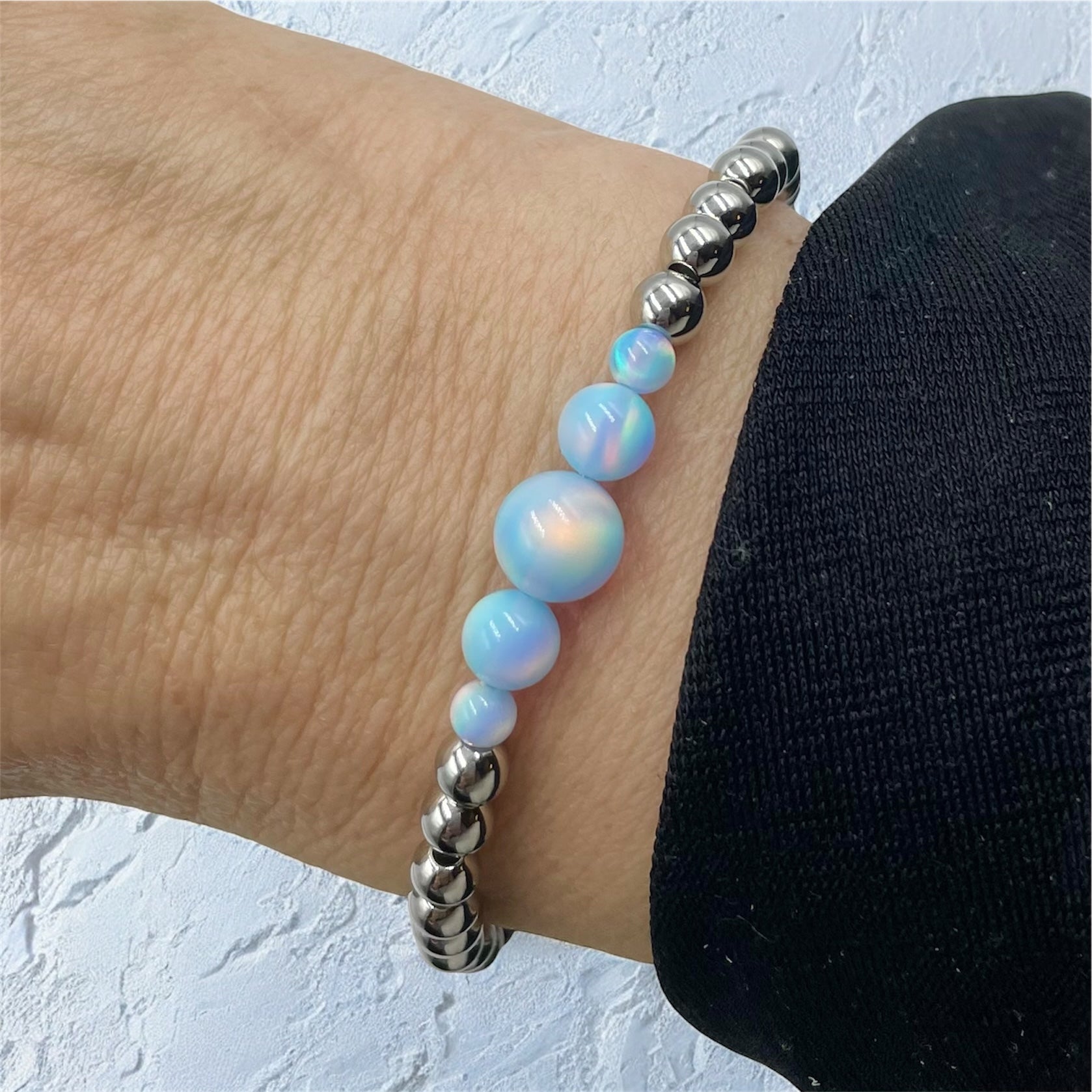Opal Cascade Bracelet ~ Icy Moon Drops