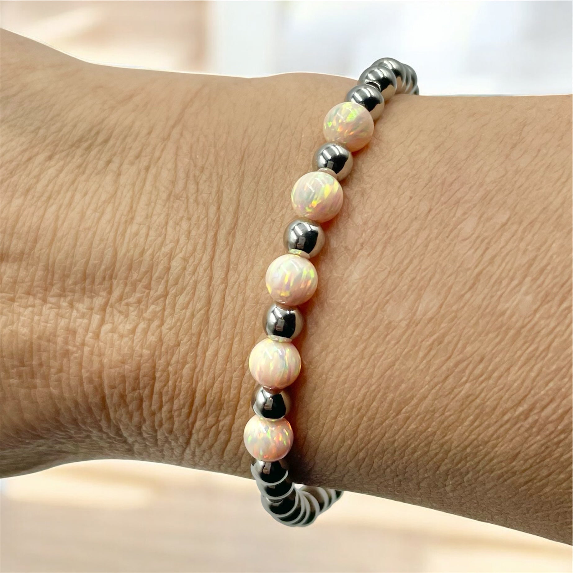 5-Opals Bracelet ~ Apricot