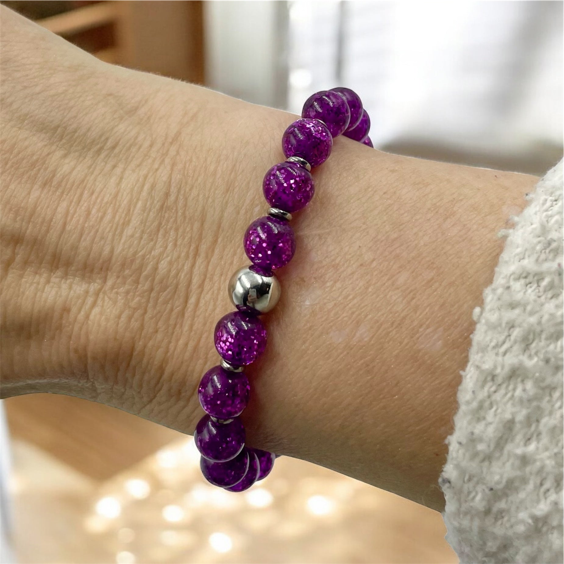 Glitter Bracelet ~Amethyst