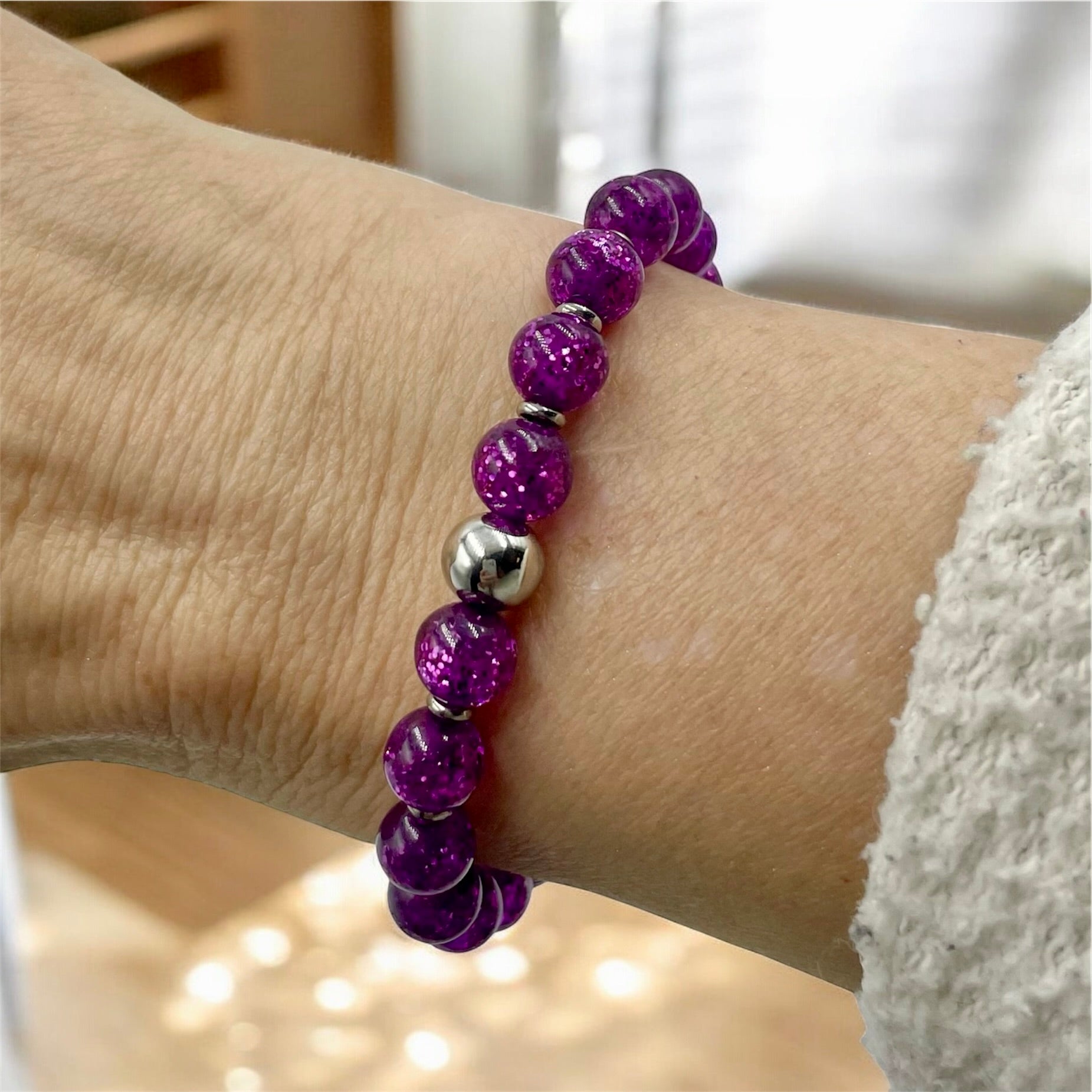 Glitter Bracelet ~Amethyst