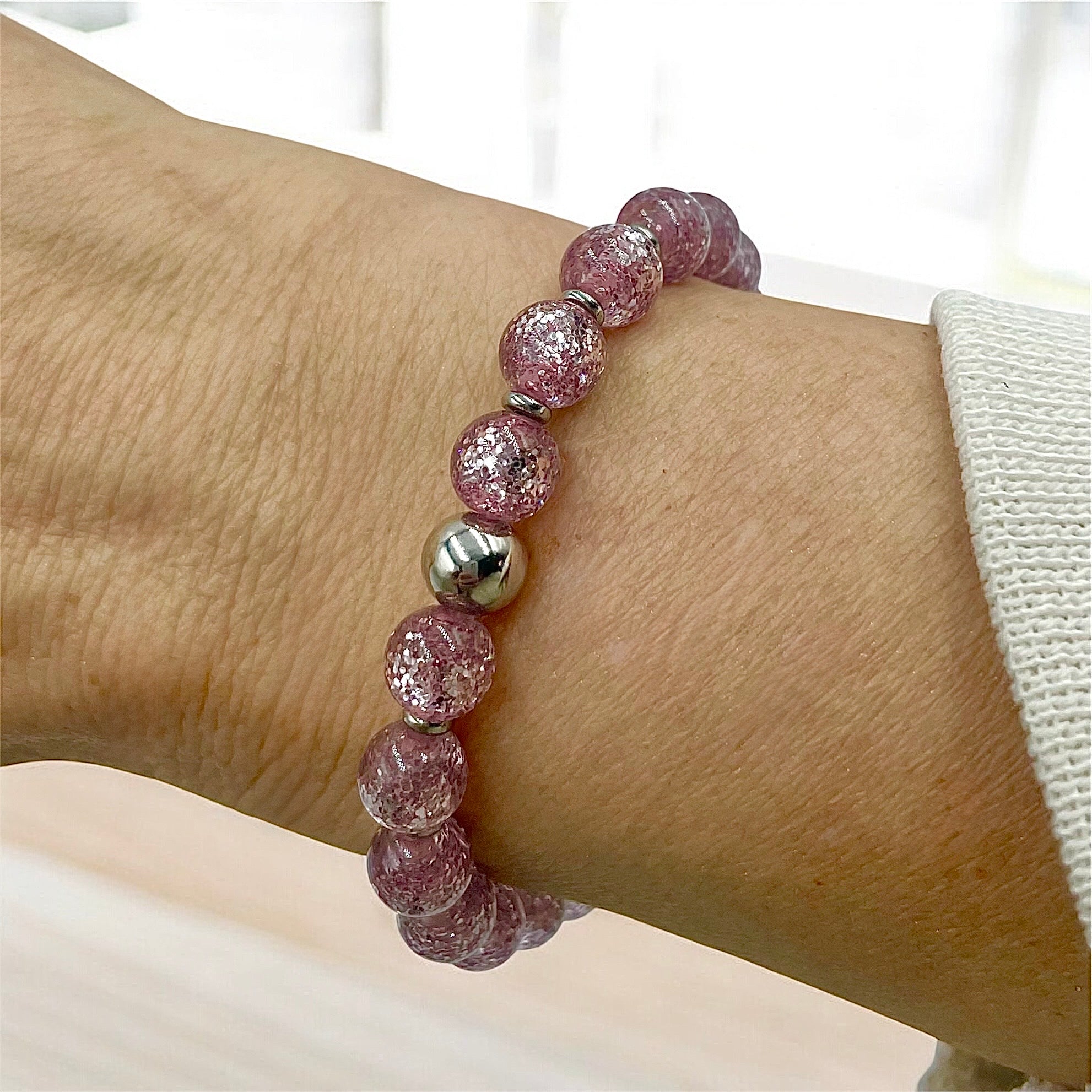 Baby Pink | Glitter Bracelet