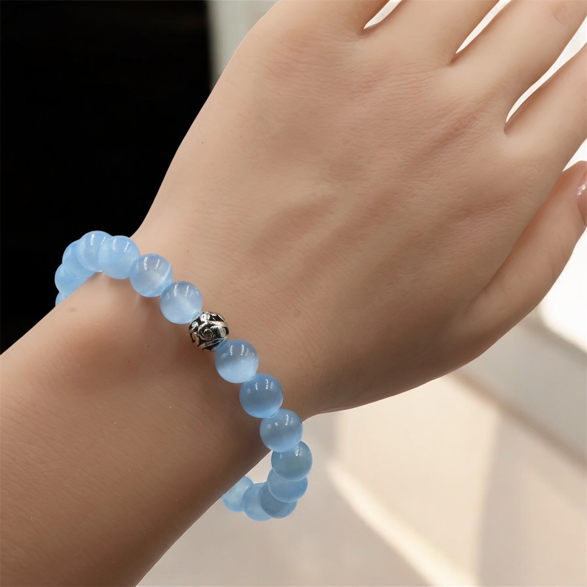 Selenite Bracelet ~ Ice Blue