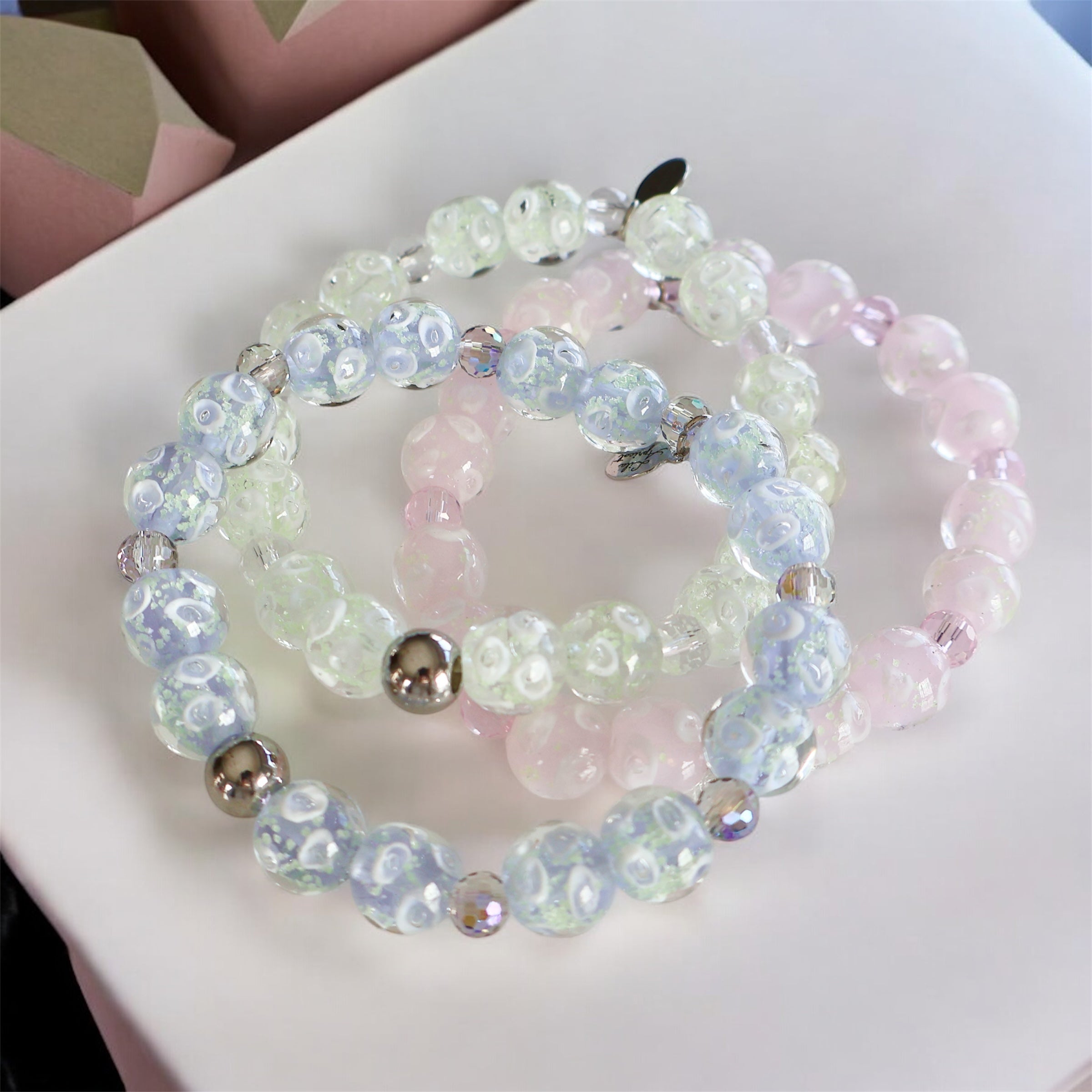 Rings of Light Bracelet ~ Ballerina Pink