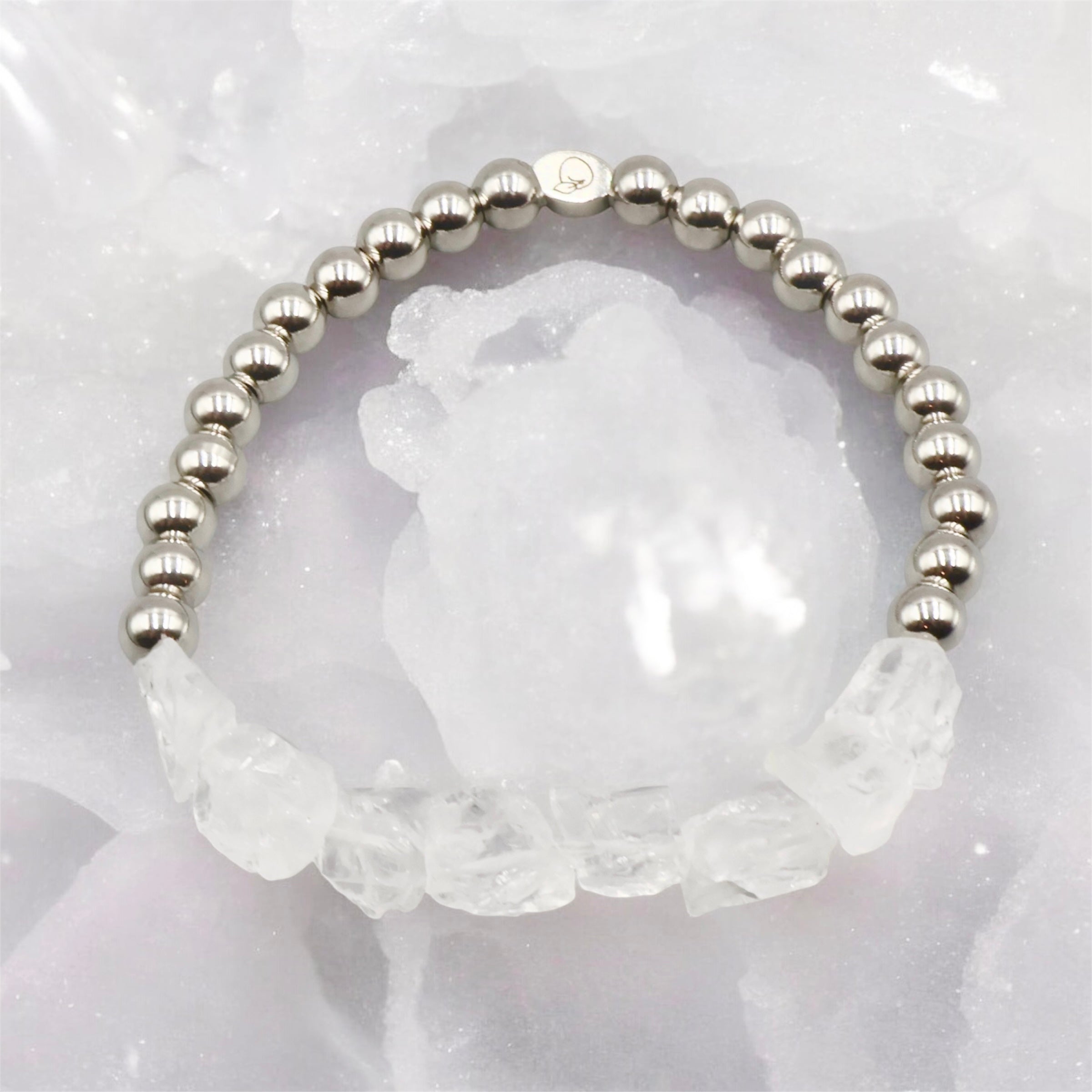 Ice Nugget Bracelet ~ Rock Quartz