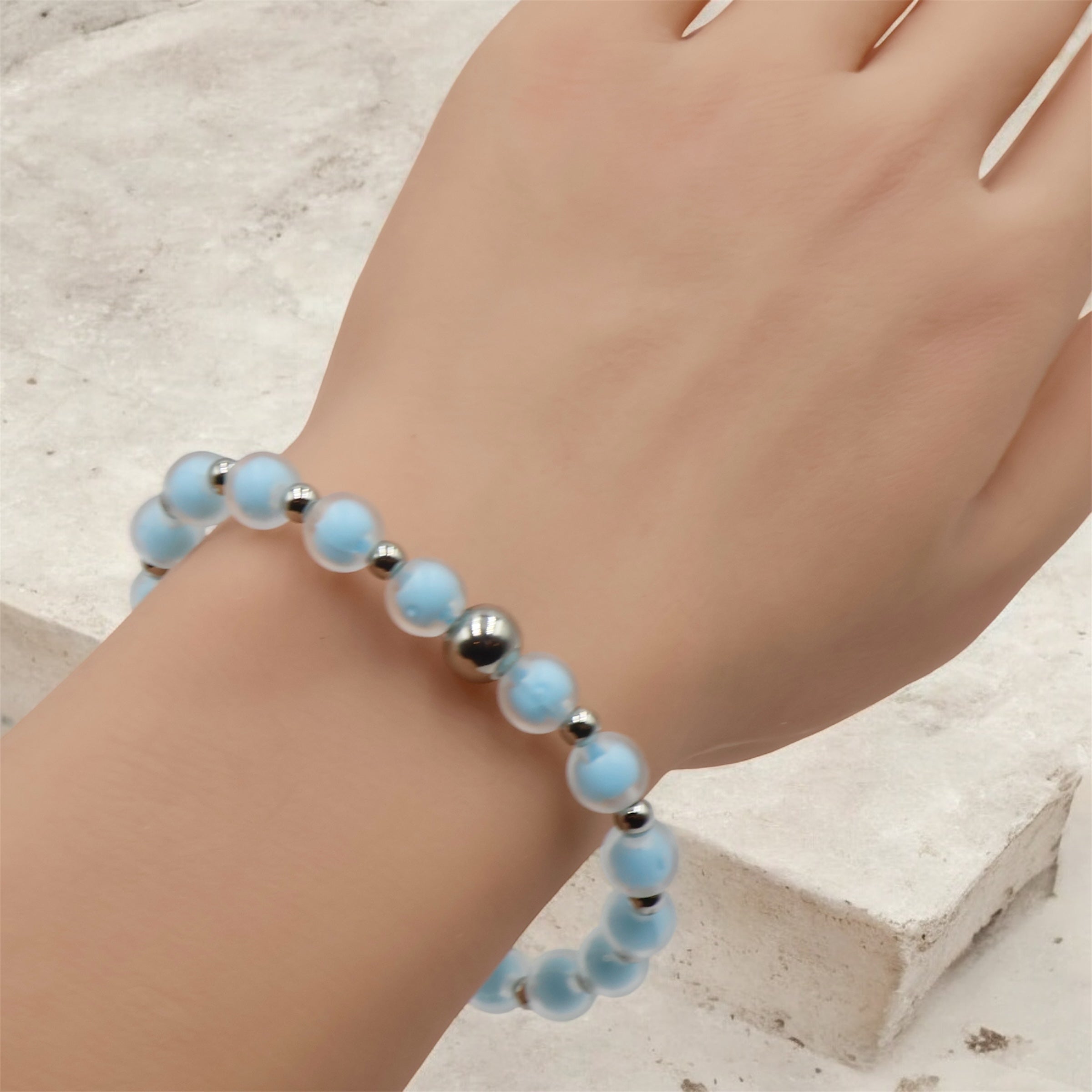 Bubble Bracelet ~ Powder Blue