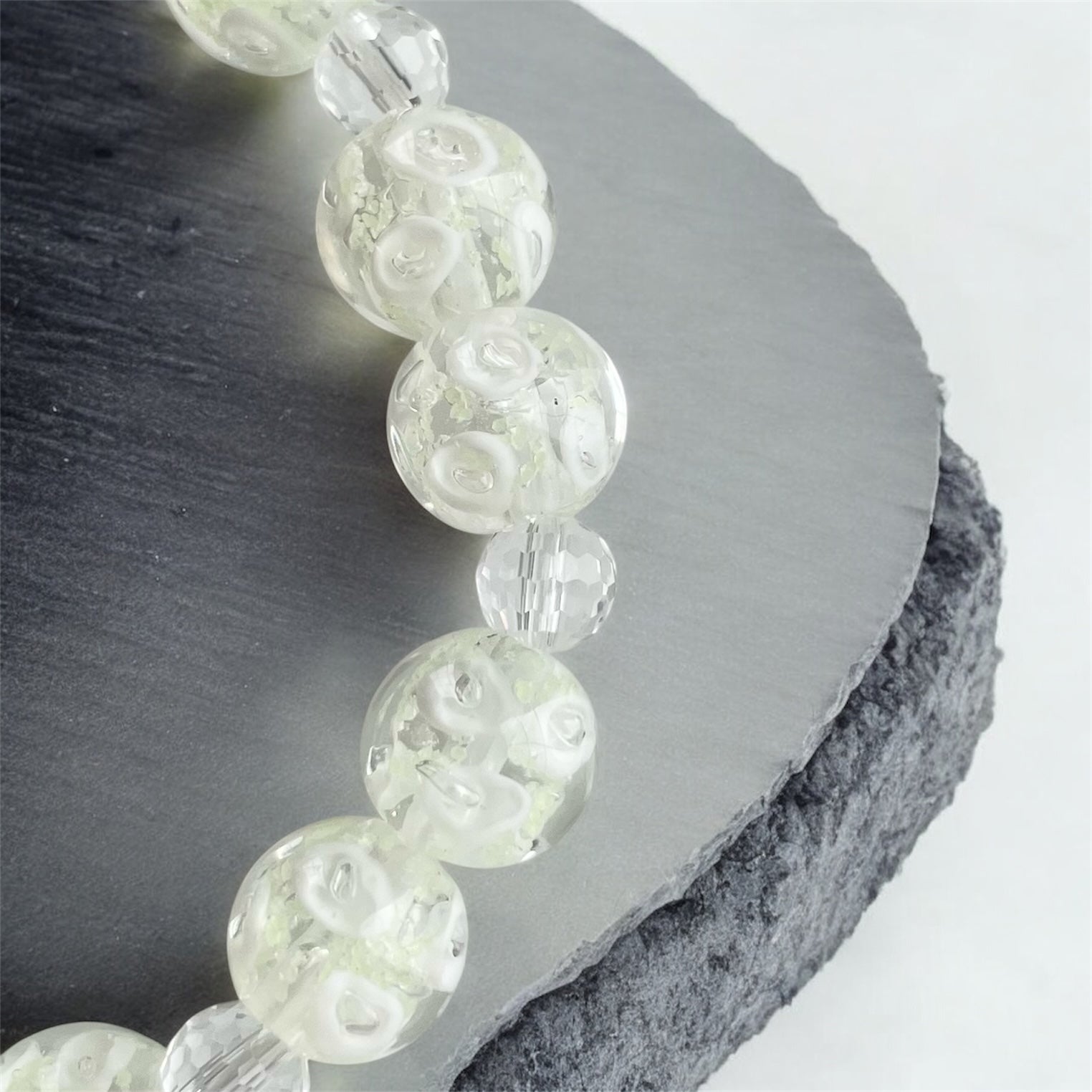 Rings of Light Bracelet ~ Ice