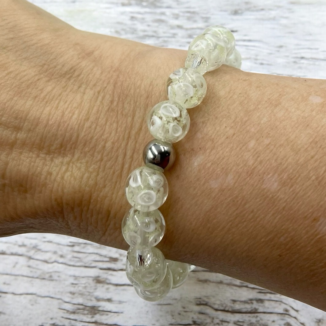 Rings of Light Bracelet ~ Ice