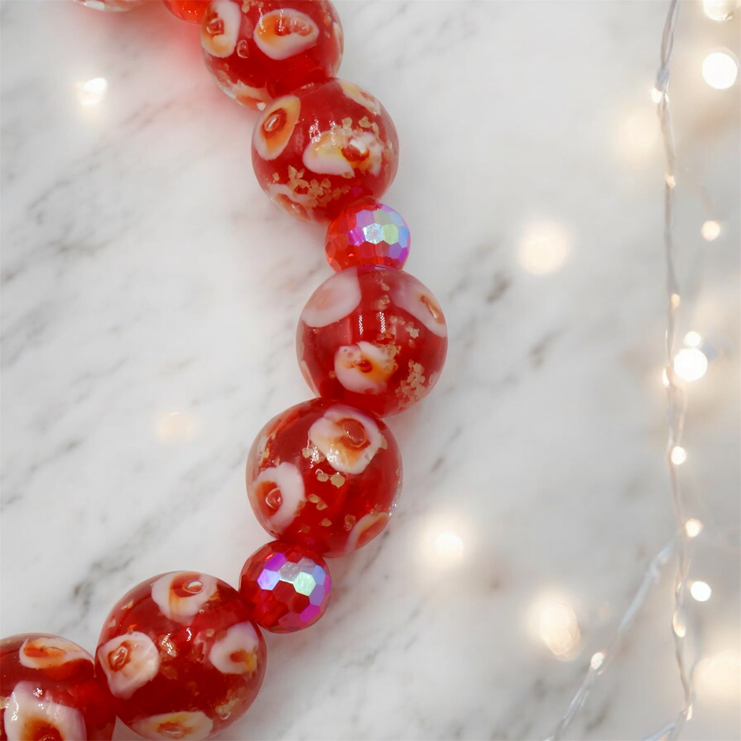 Rings of Light Bracelet ~ Perfect Red