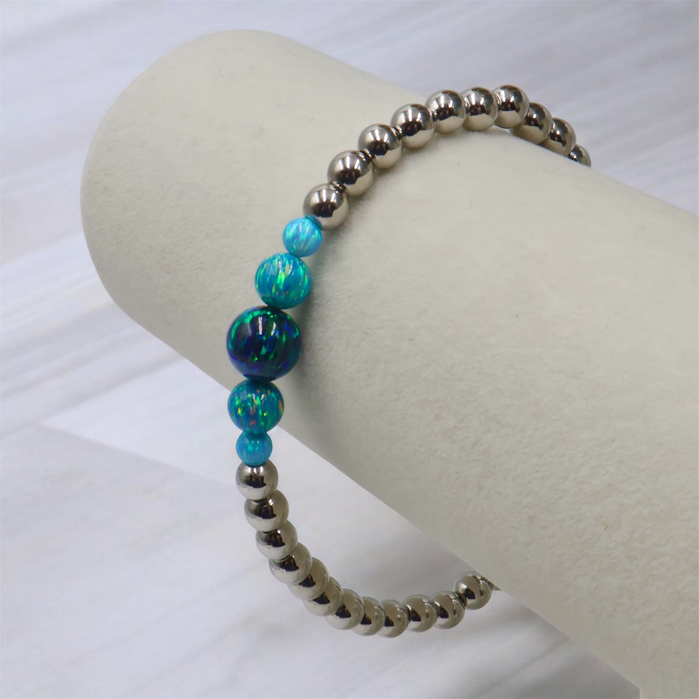 Opal Ombre Bracelet ~ Turquoise Blue Waters ~ Cascade