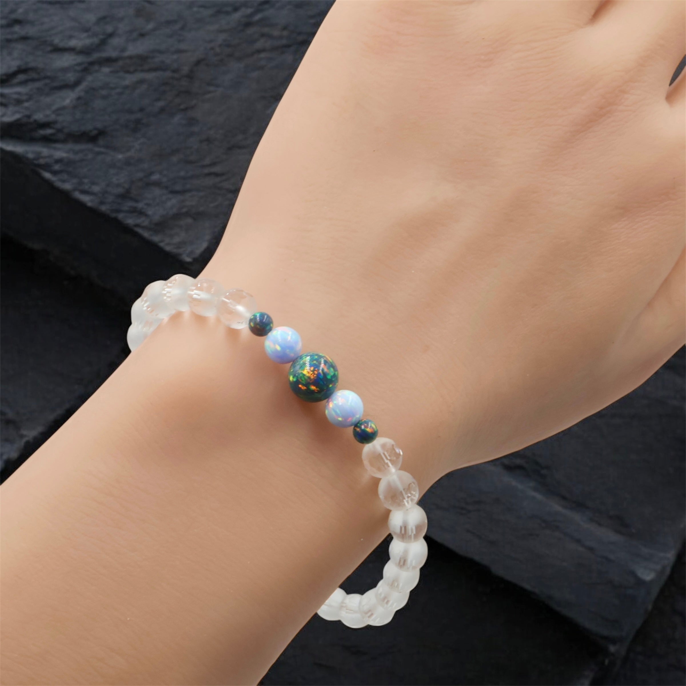 Rock Crystal Opal Cascade Bracelet ~ Limited Edition