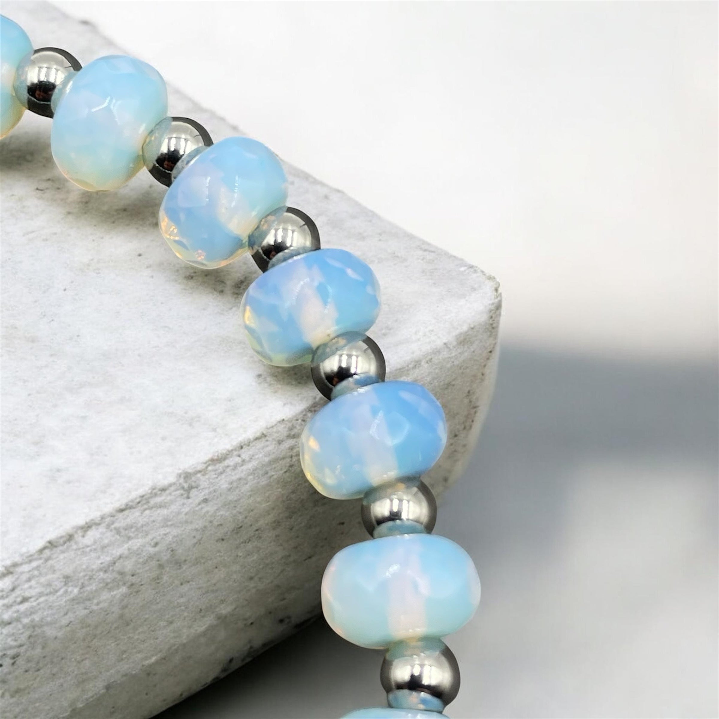 Wheel Bracelet ~ Opalite ~ 8mm