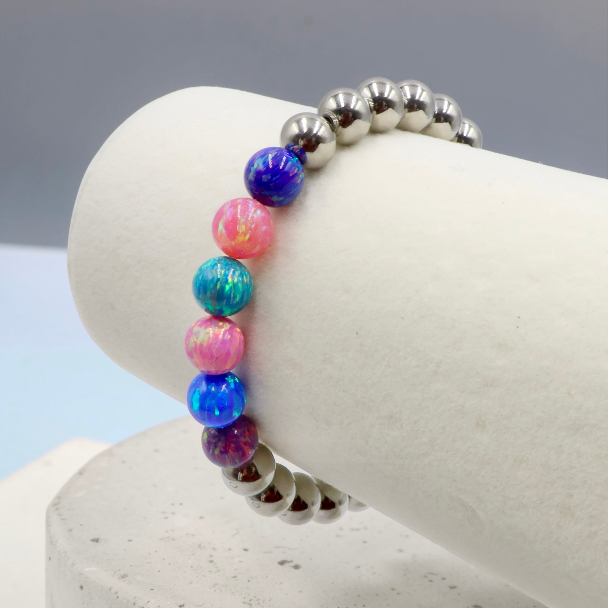 Jewel Tone Opal Bracelet