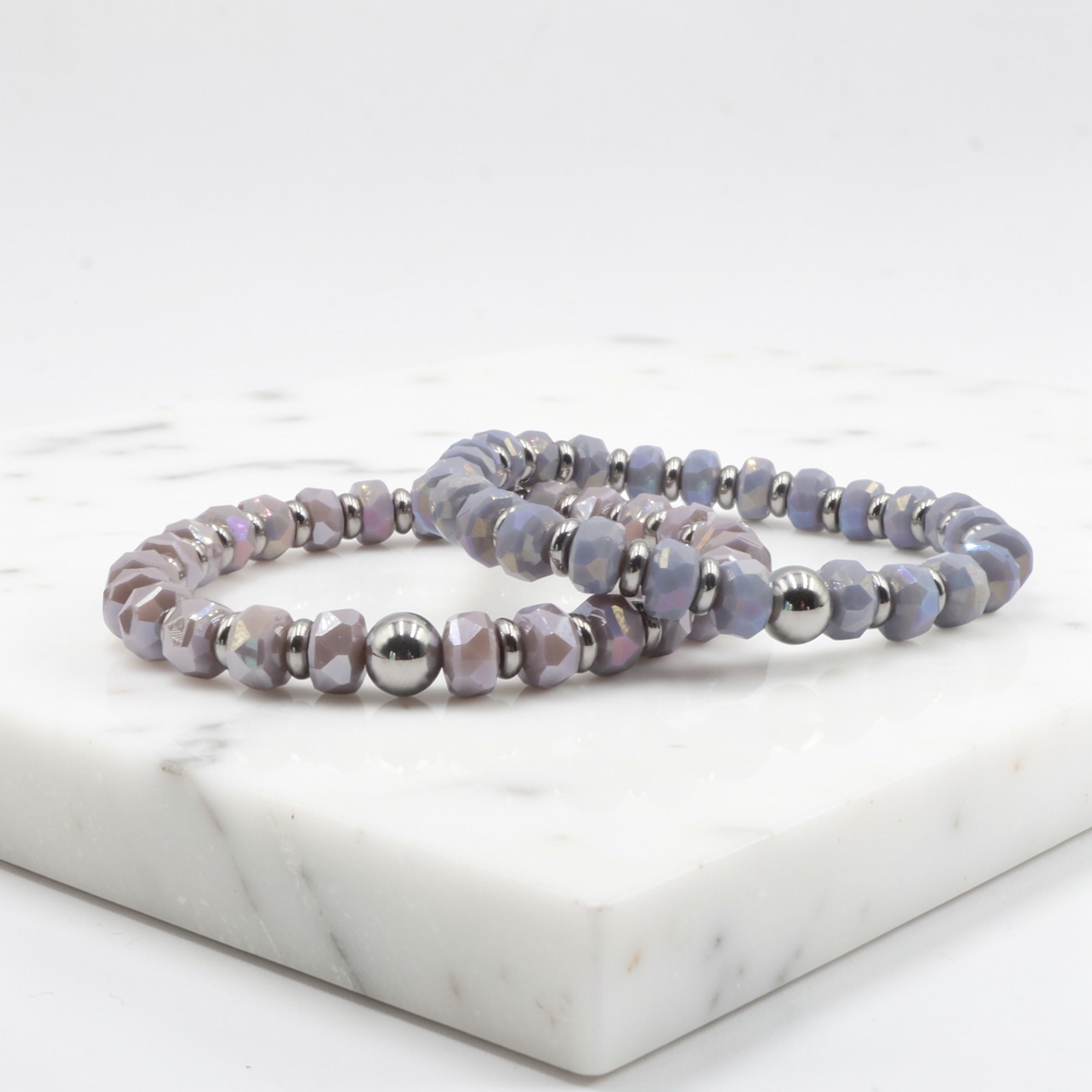 Wheel Bracelet ~ Dusty Violet ~ 8mm