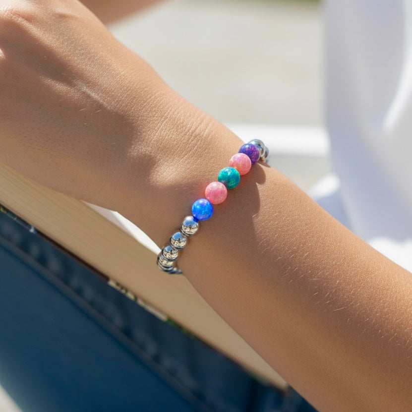 Jewel Tone Opal Bracelet