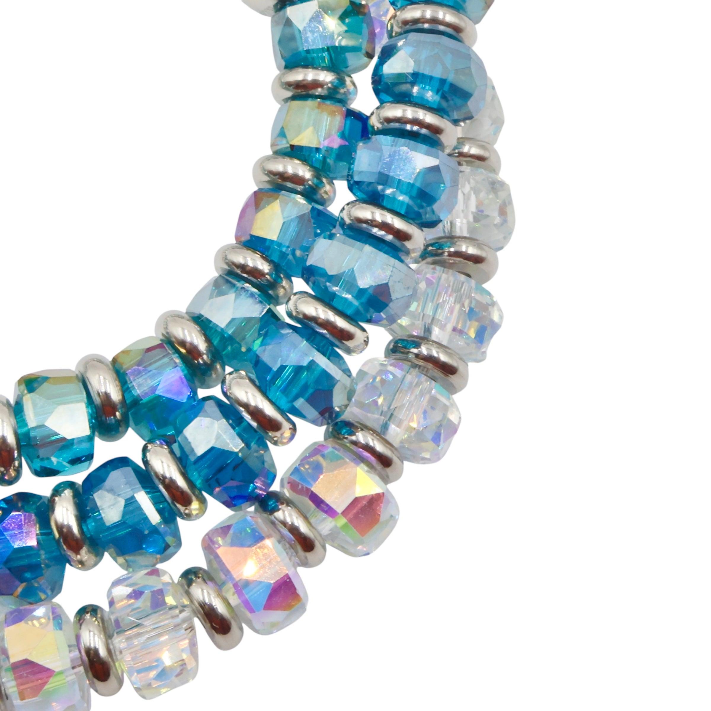 Wheel Bracelet ~ Crystal Rainbow ~ 8mm