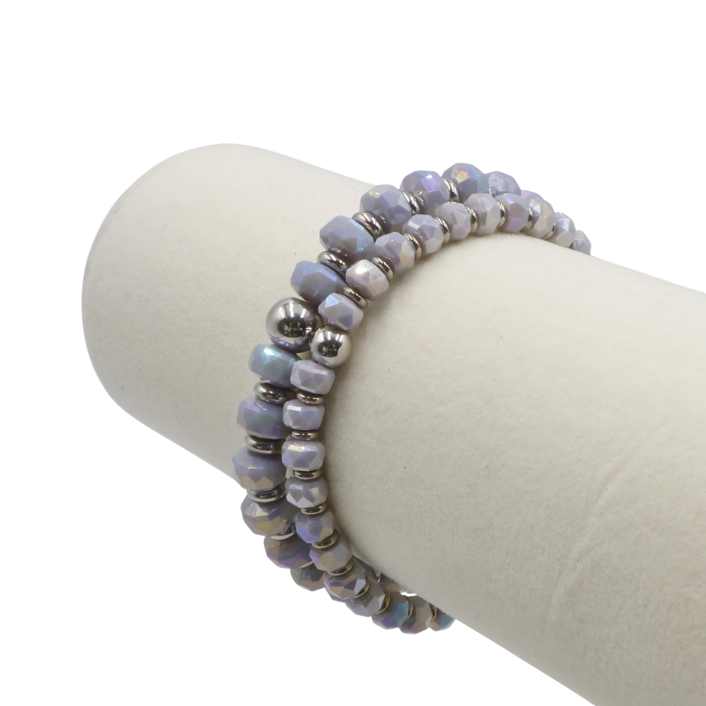 Mini Wheel Bracelet ~ Porcelain Gray