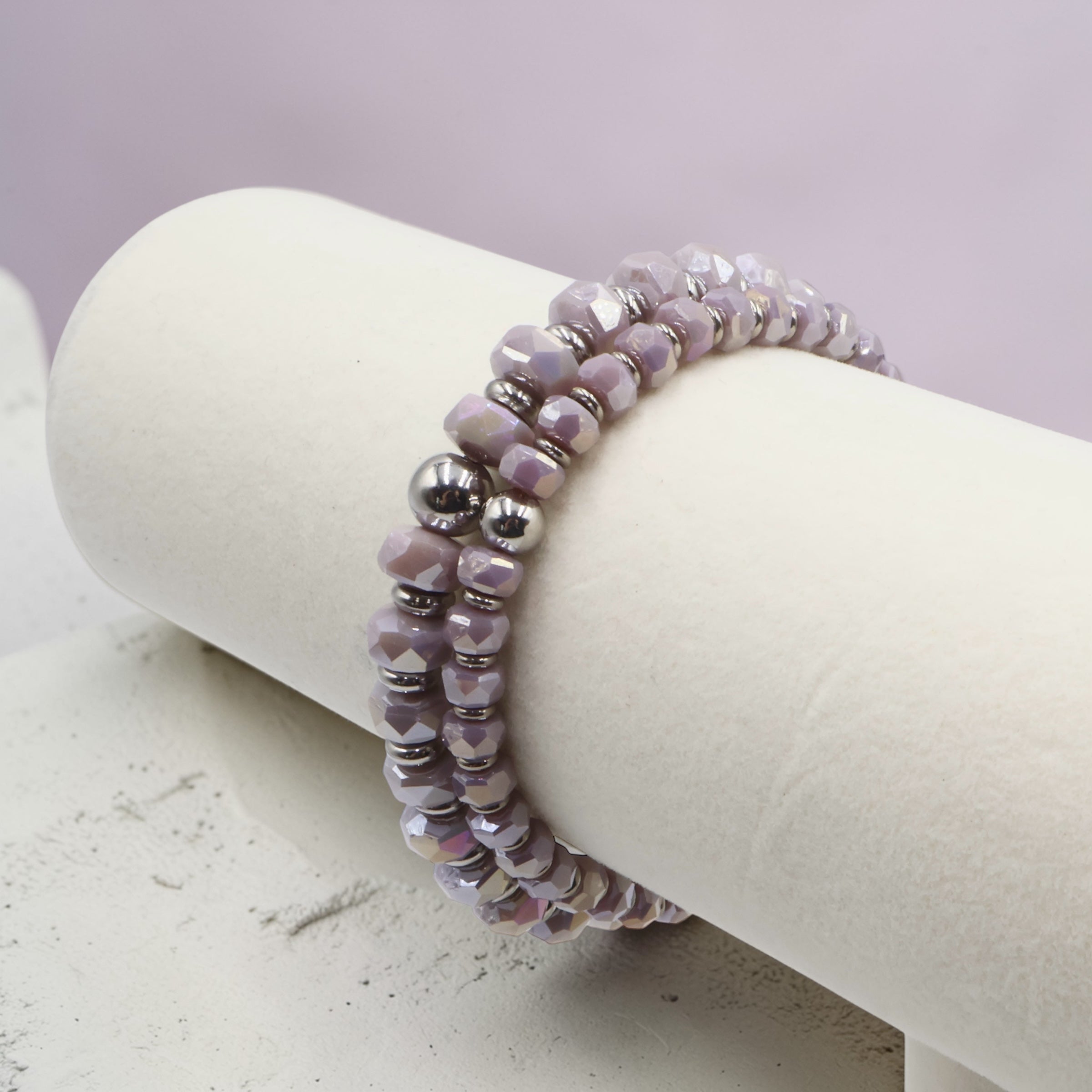 Mini Wheel Bracelet ~ Dusty Violet