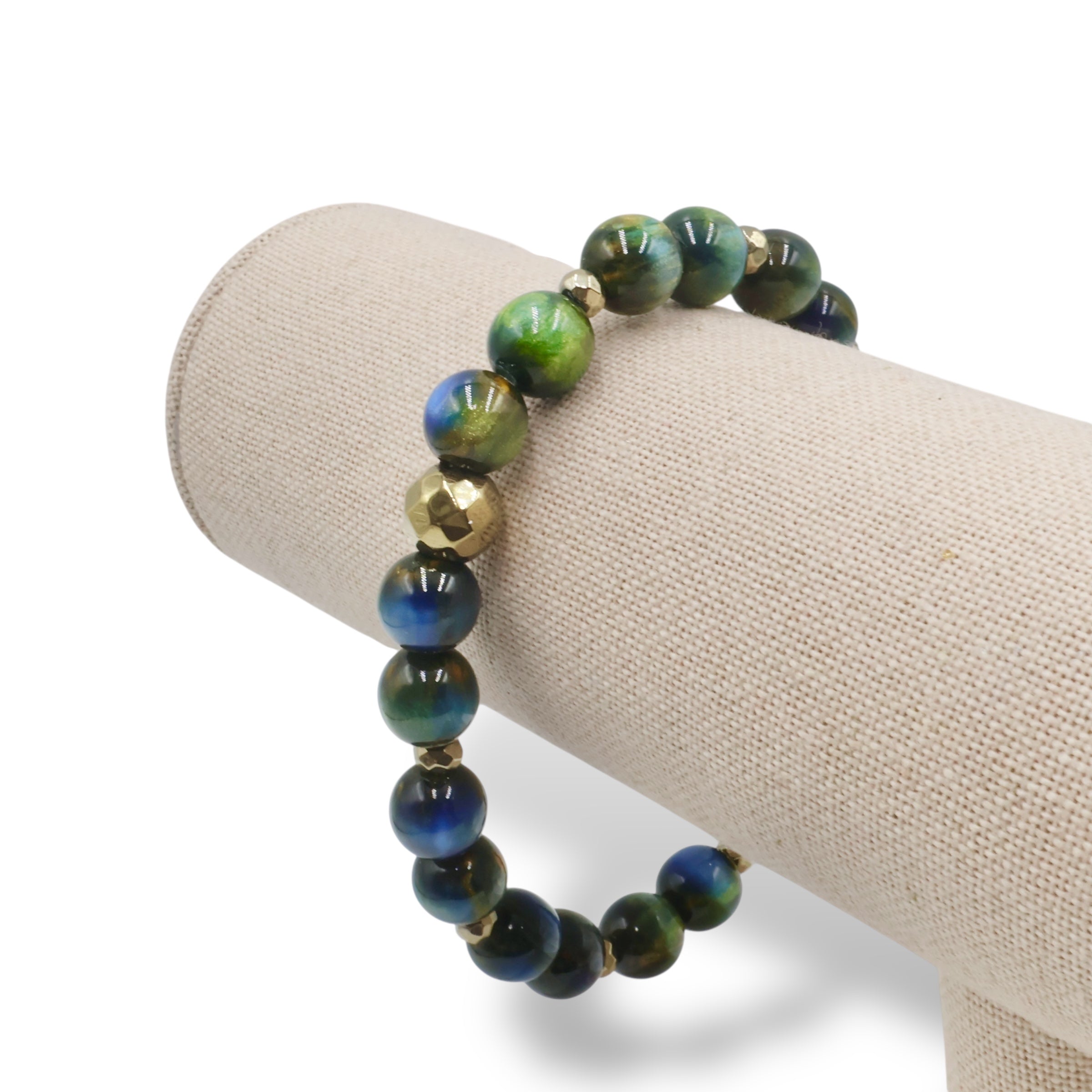 Fool's Treasure Bracelet ~ Blue Olive