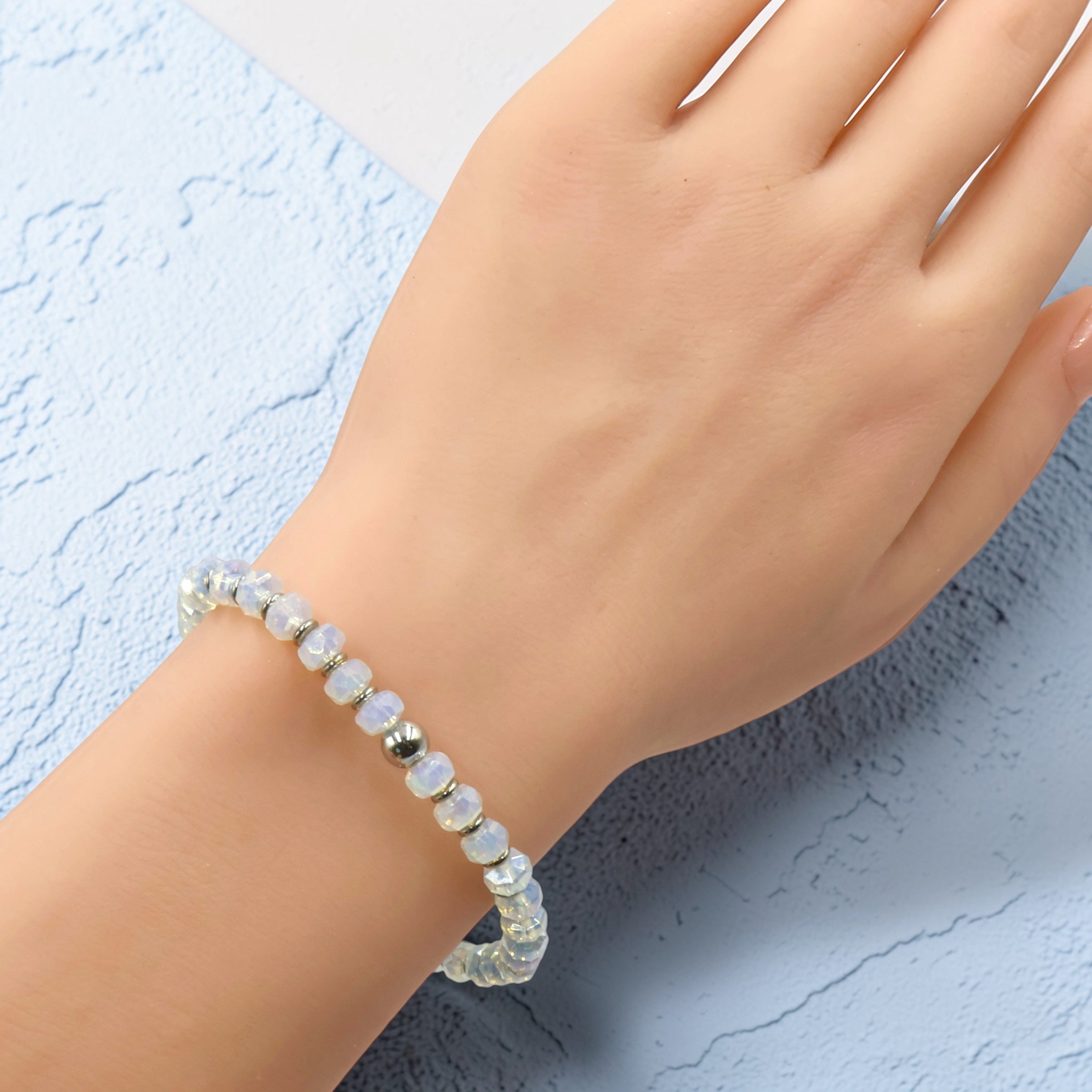 Mini Wheel Bracelet ~ Opalite
