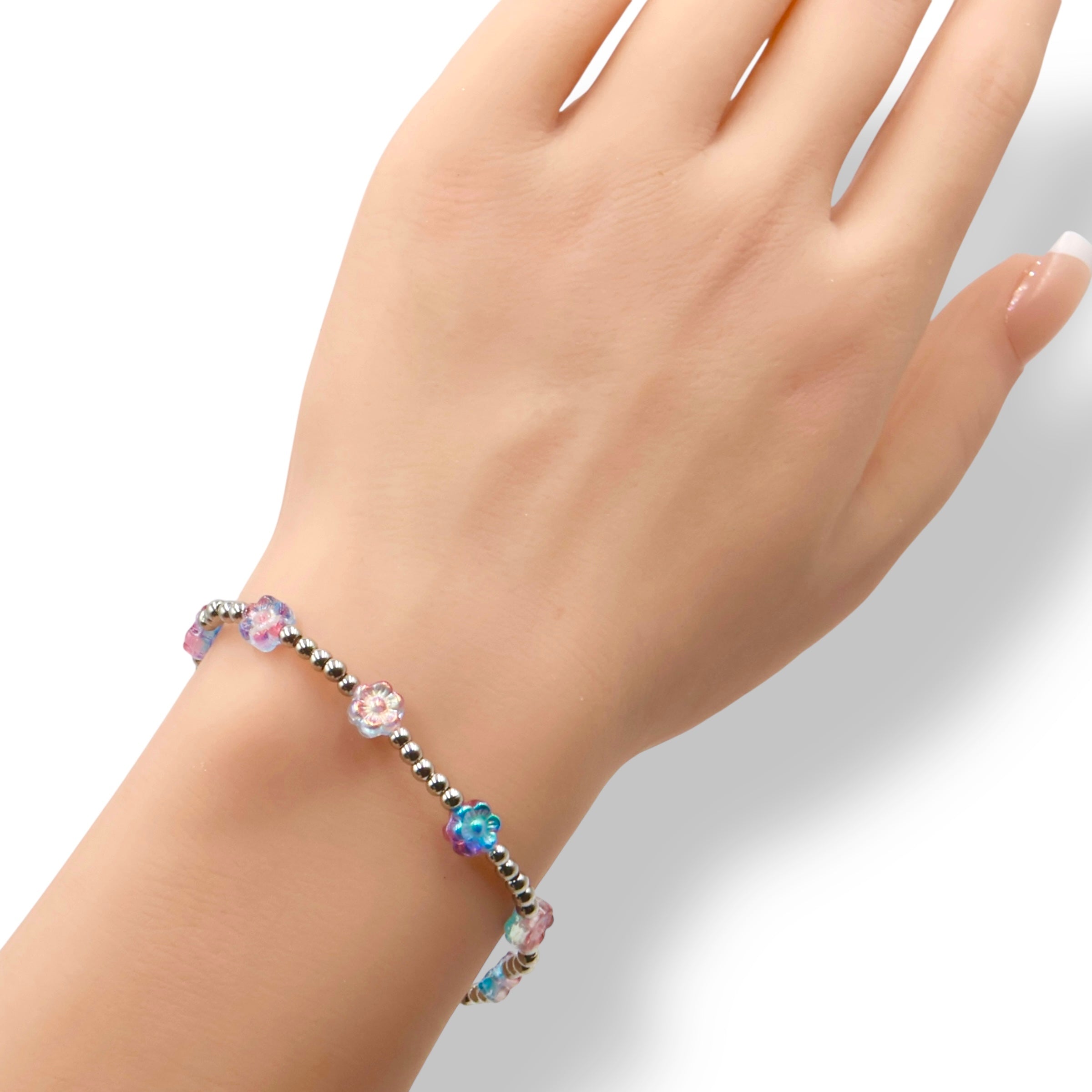 Flower Power Bracelet ~Capri Sunset