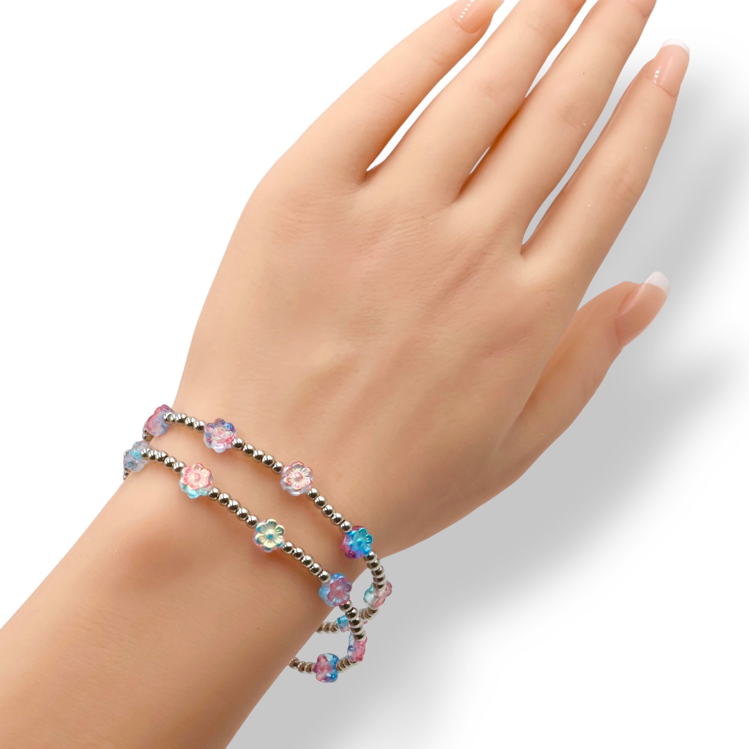 Flower Power Bracelet ~Capri Sunset
