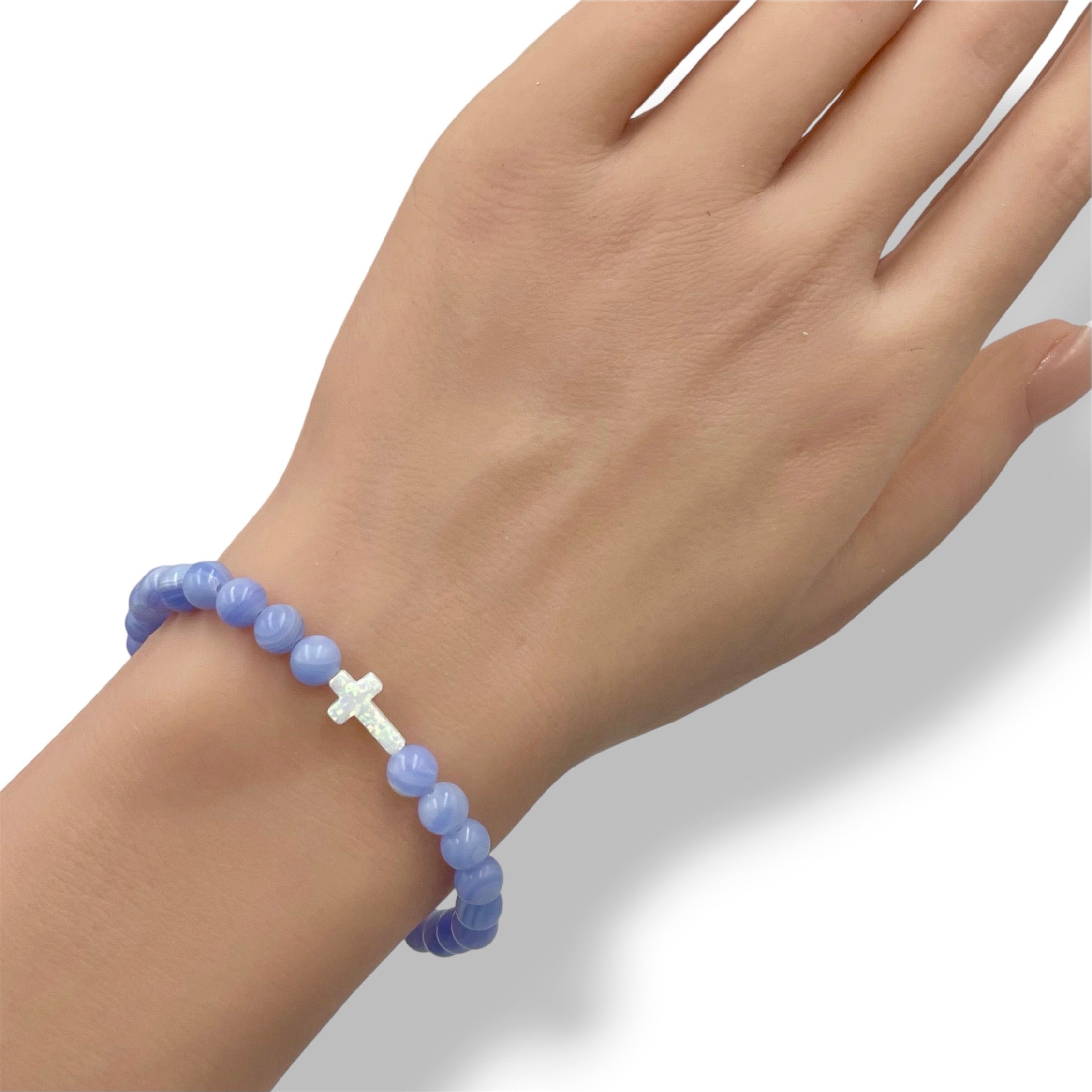 Opal Cross Bracelet