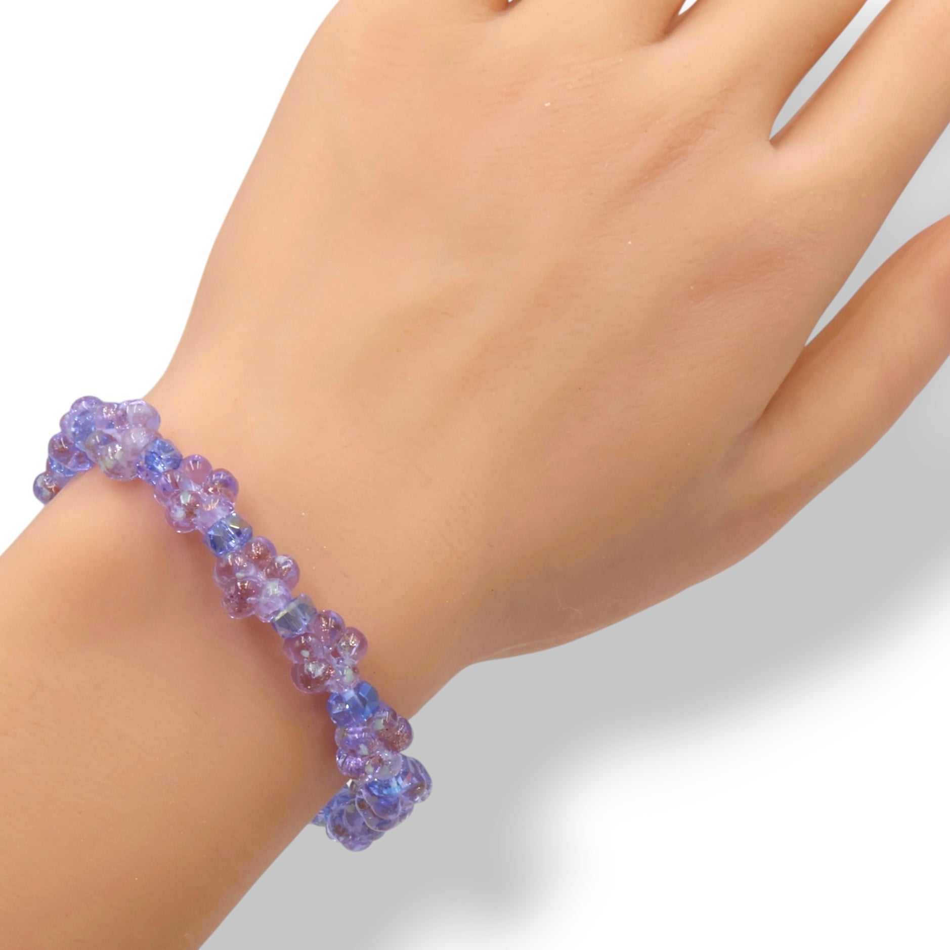Glowing Plum Blossom Bracelet ~ Lavender