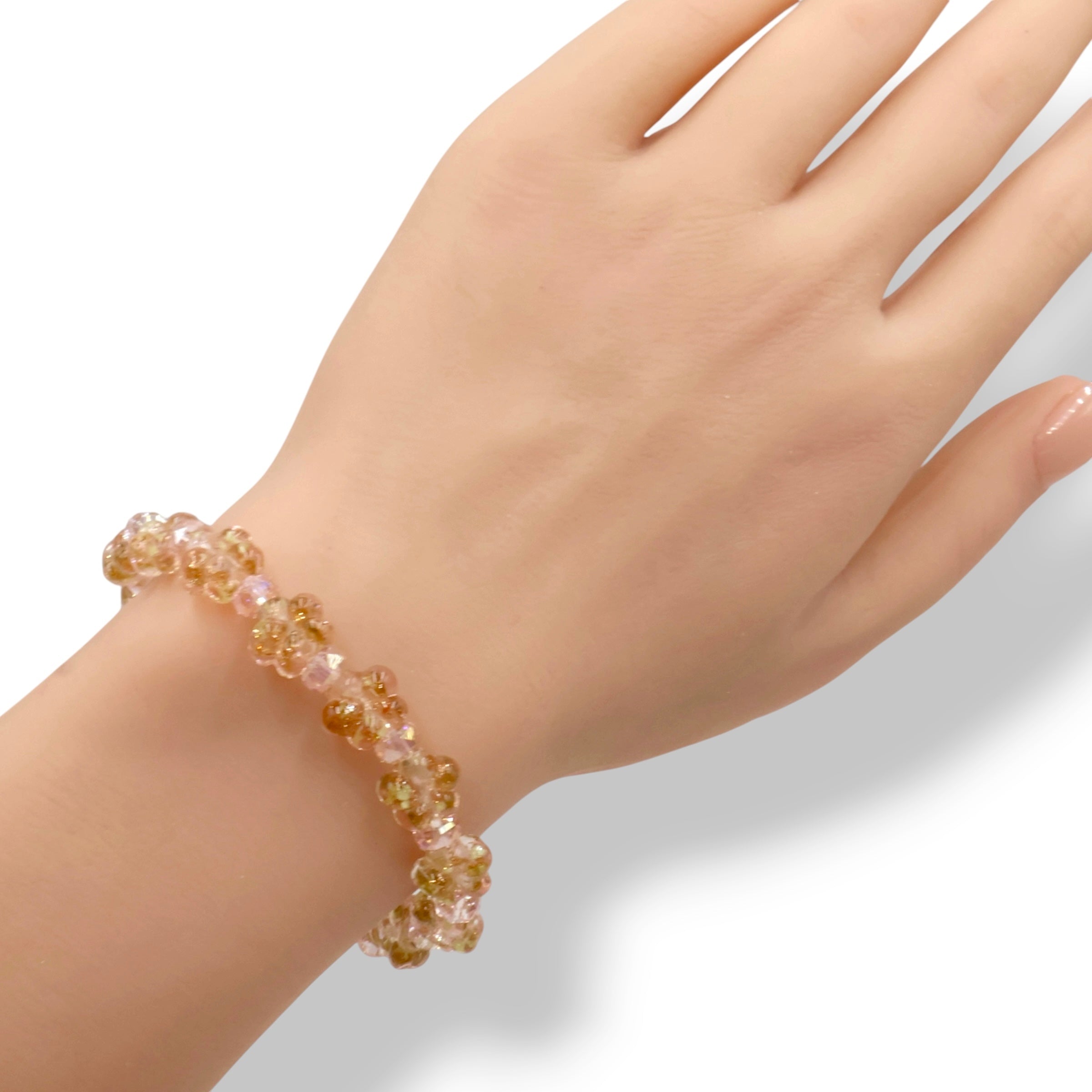 Glowing Plum Blossom Bracelet ~ Peach