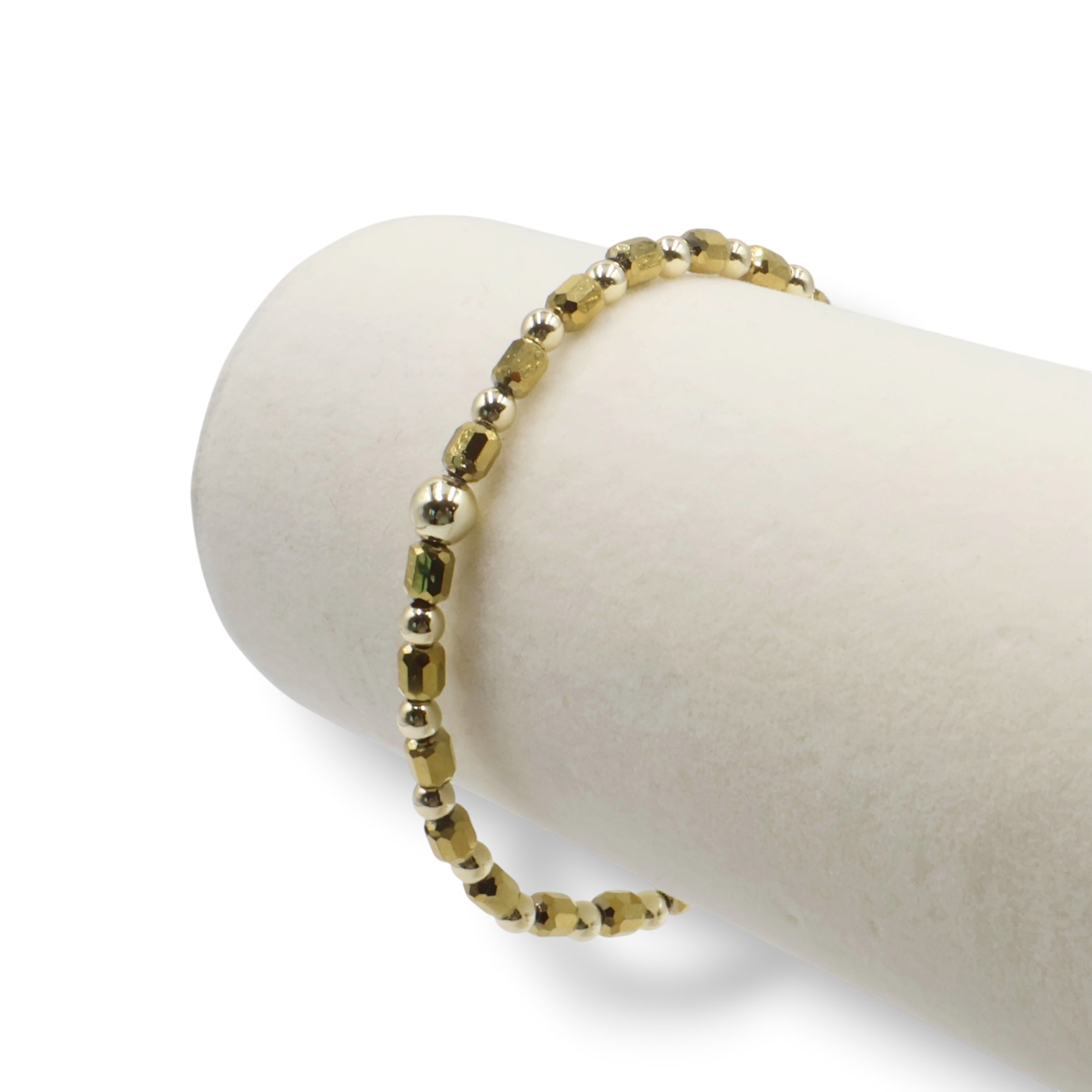 Petite Faceted Pillar | Golden