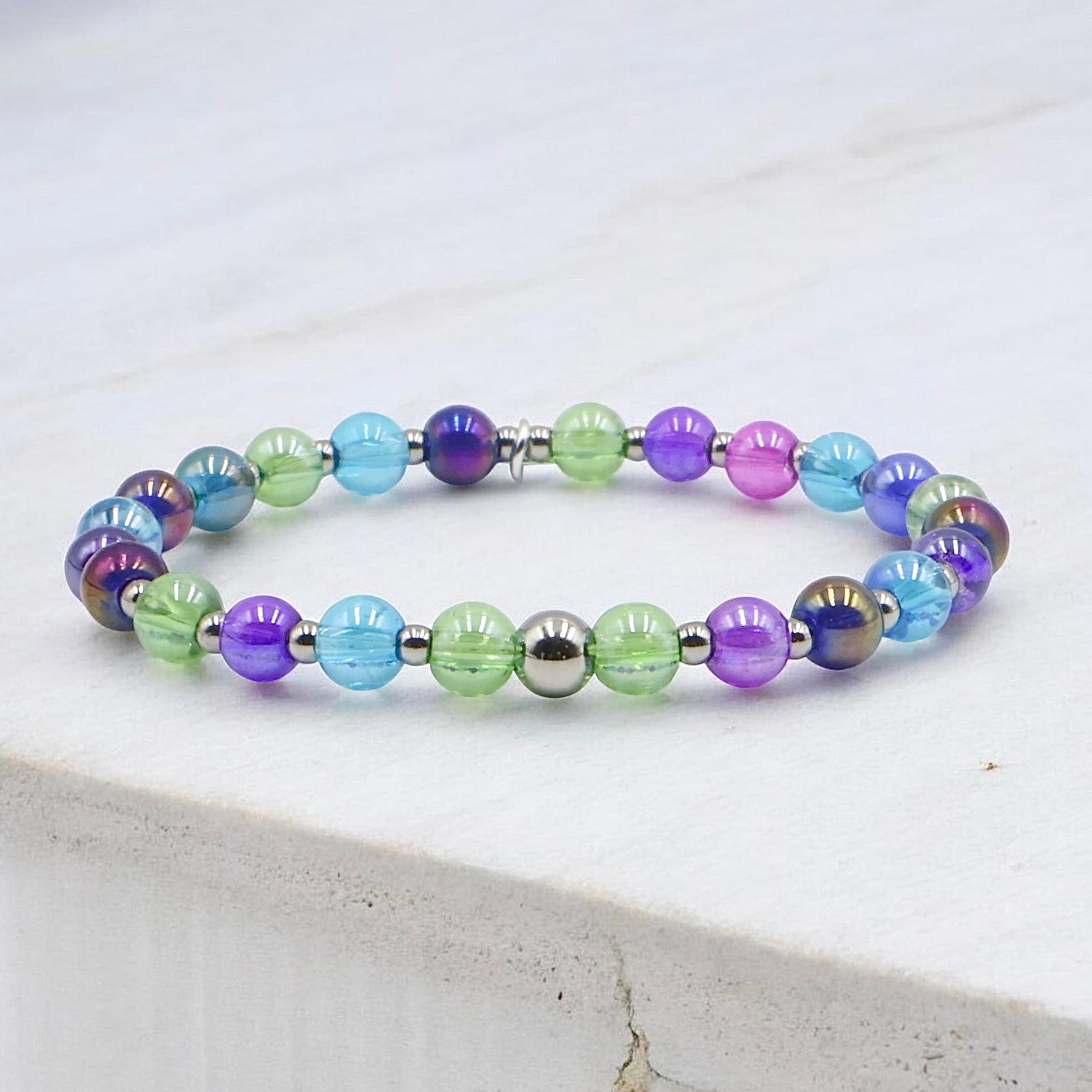 Glass Confetti Bracelet