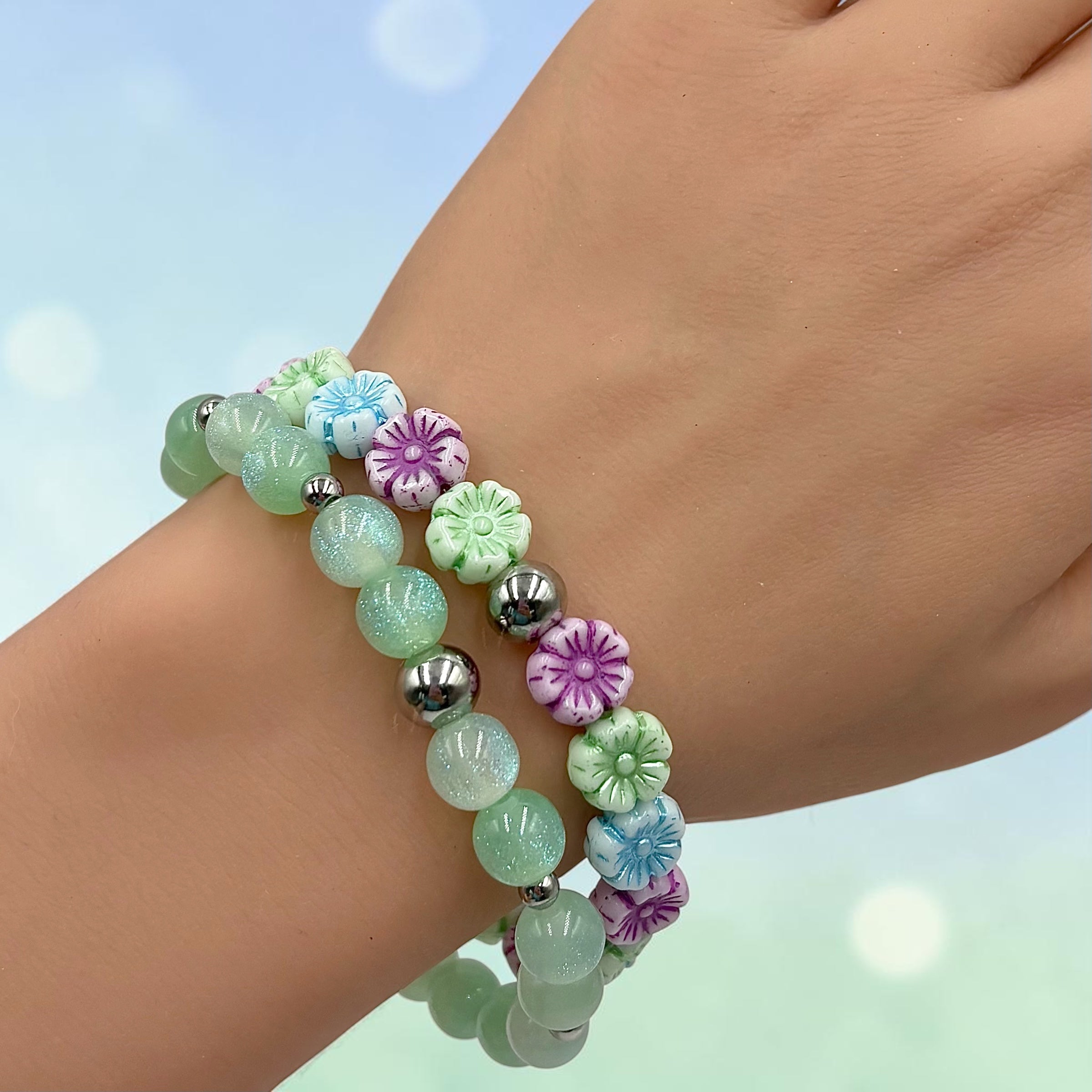 Sparkling Night Sky ~ Frosted Lime