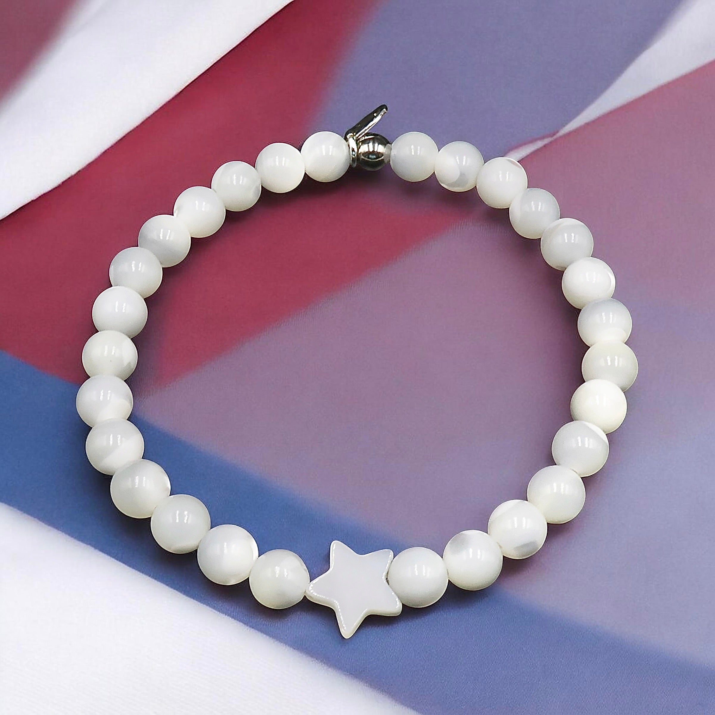 Mother of Pearl Star Centerpiece Bracelet