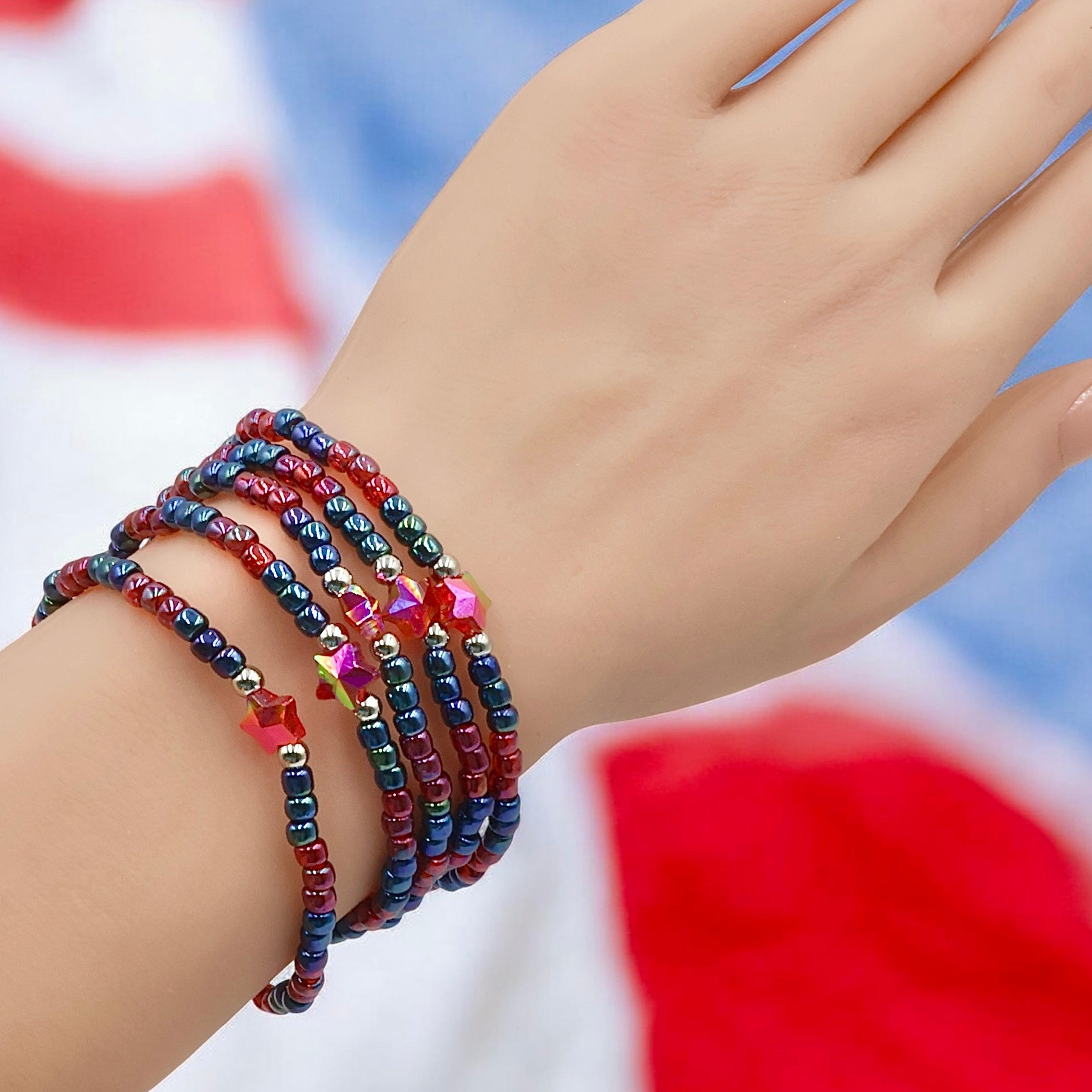 Patriotic Red Star Bracelet