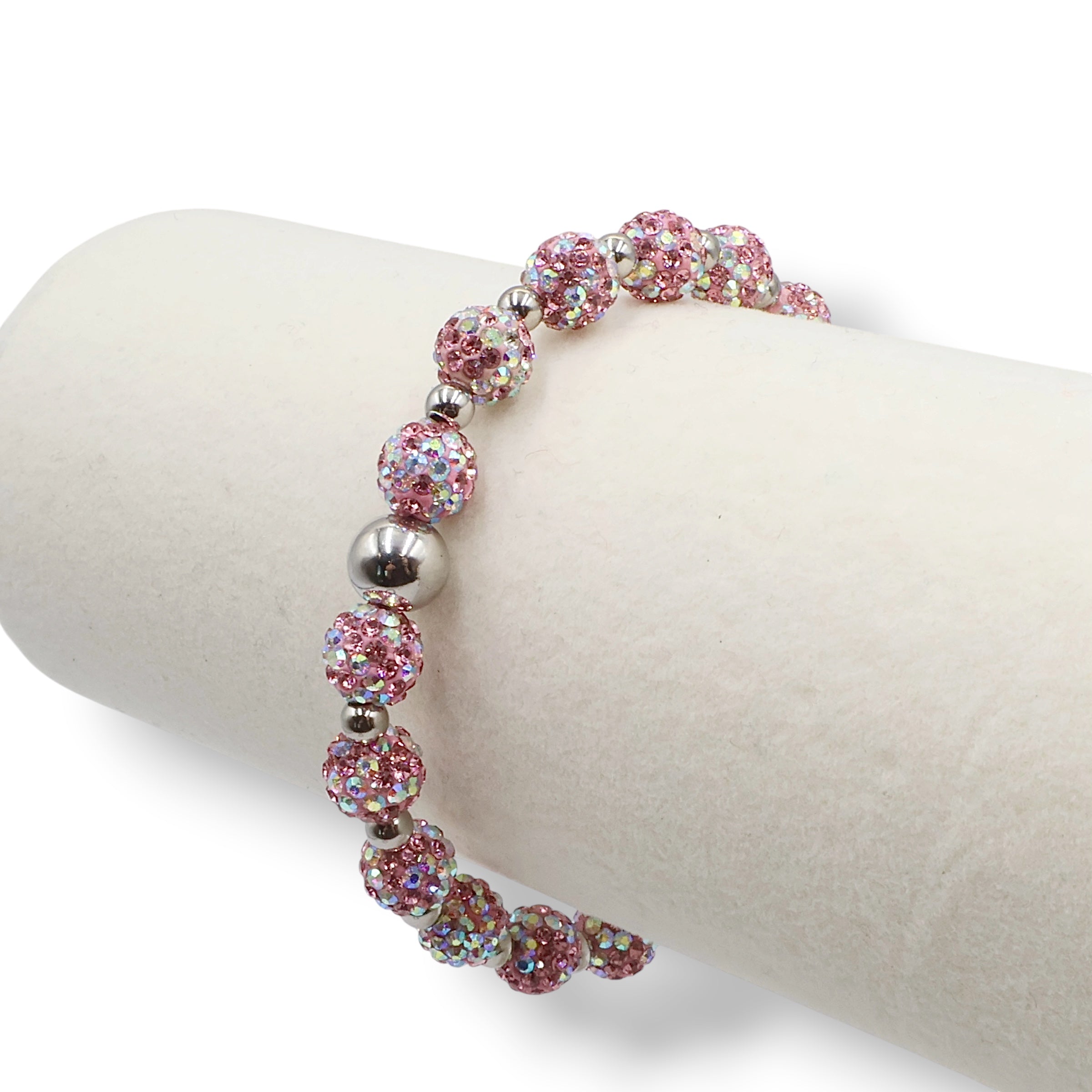 Shamballa Bracelet ~ Pink Confetti