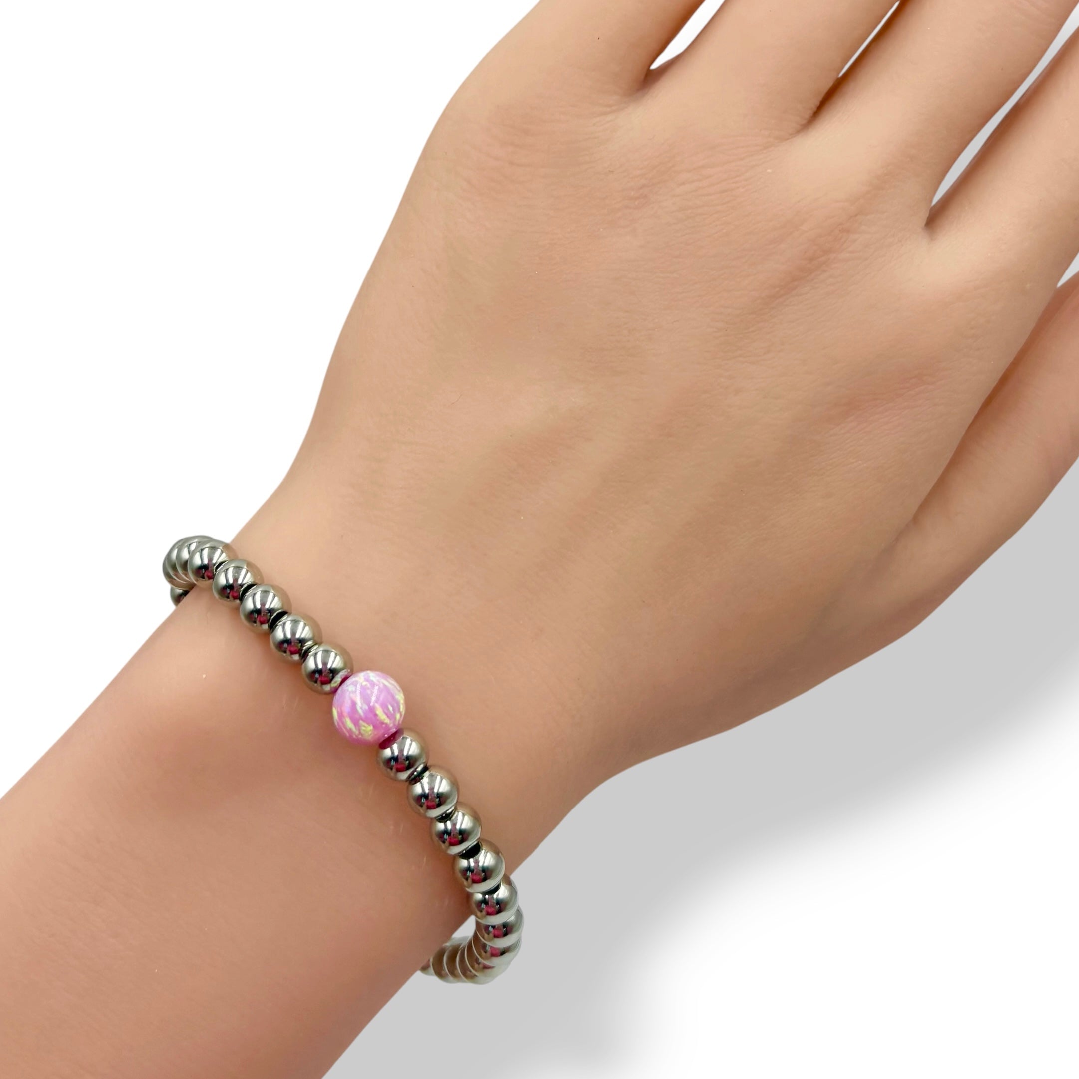 1-Opal  Bracelet ~ Pink Topaz